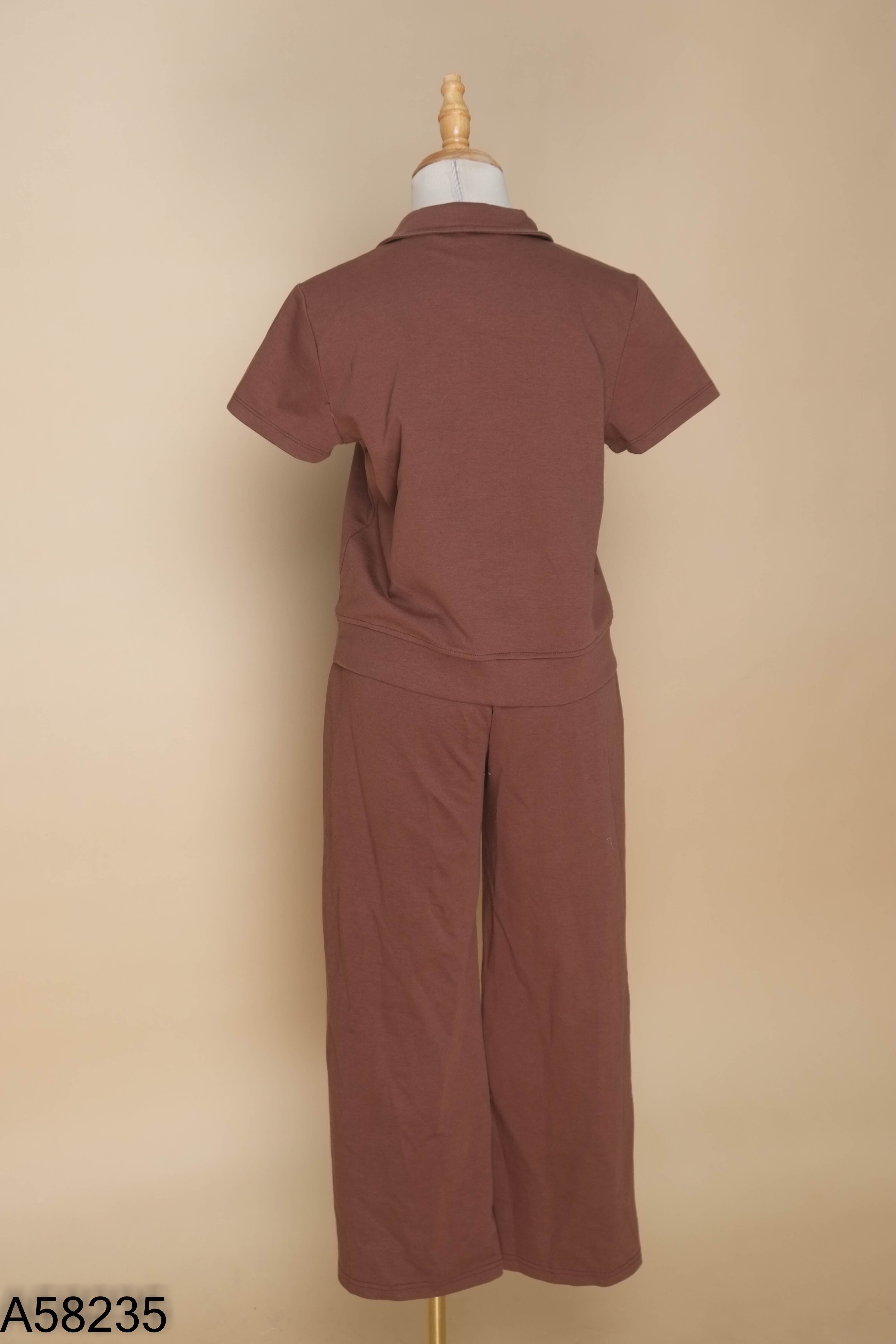 SET Áo nâu VELIA + Quần dài nâu
