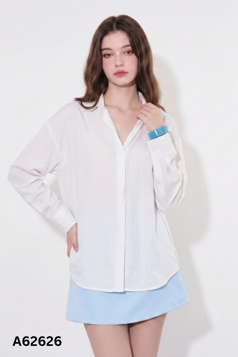 Áo DOTTIE lụa trắng