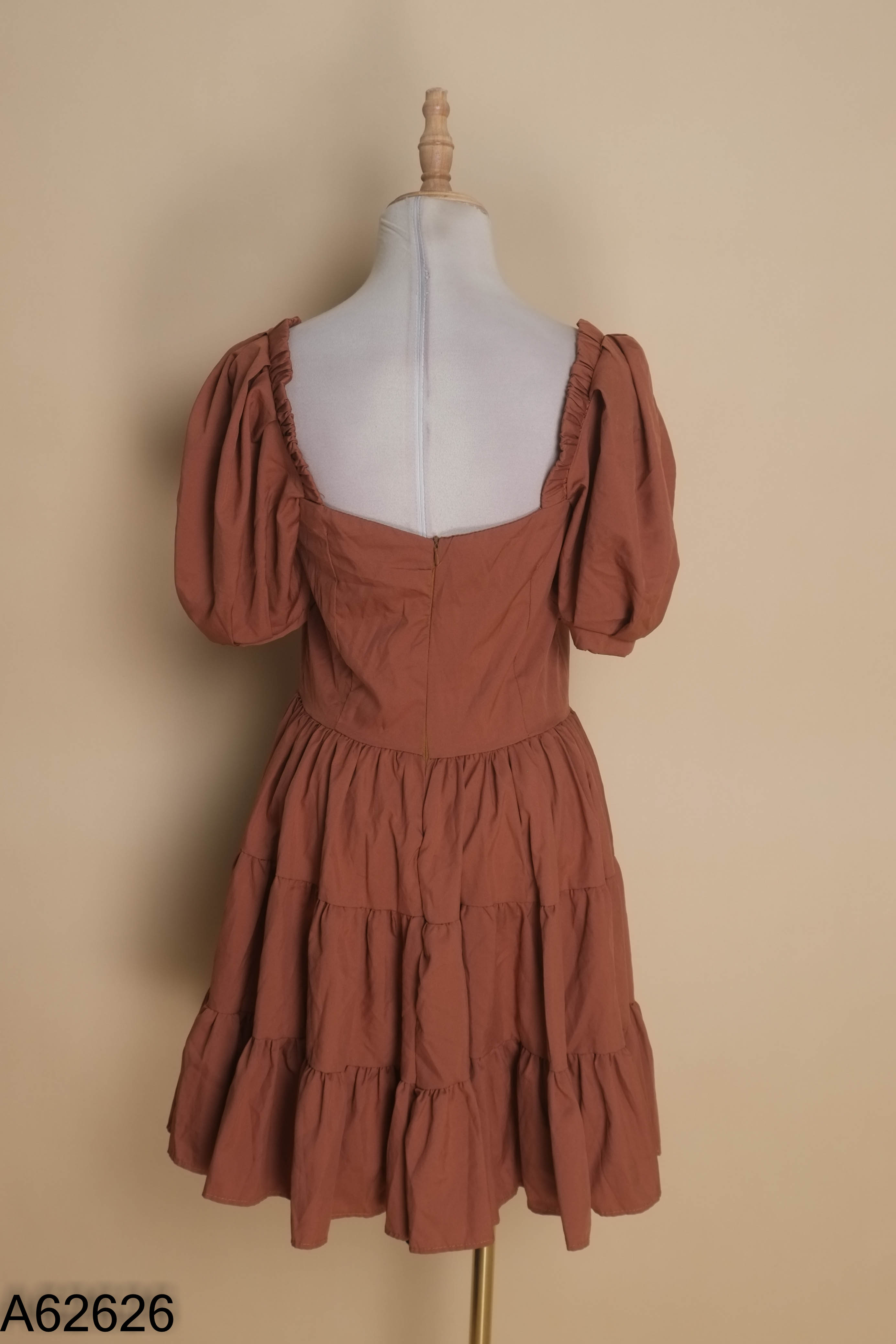 Váy M.P.B babydoll nâu có mút ngực