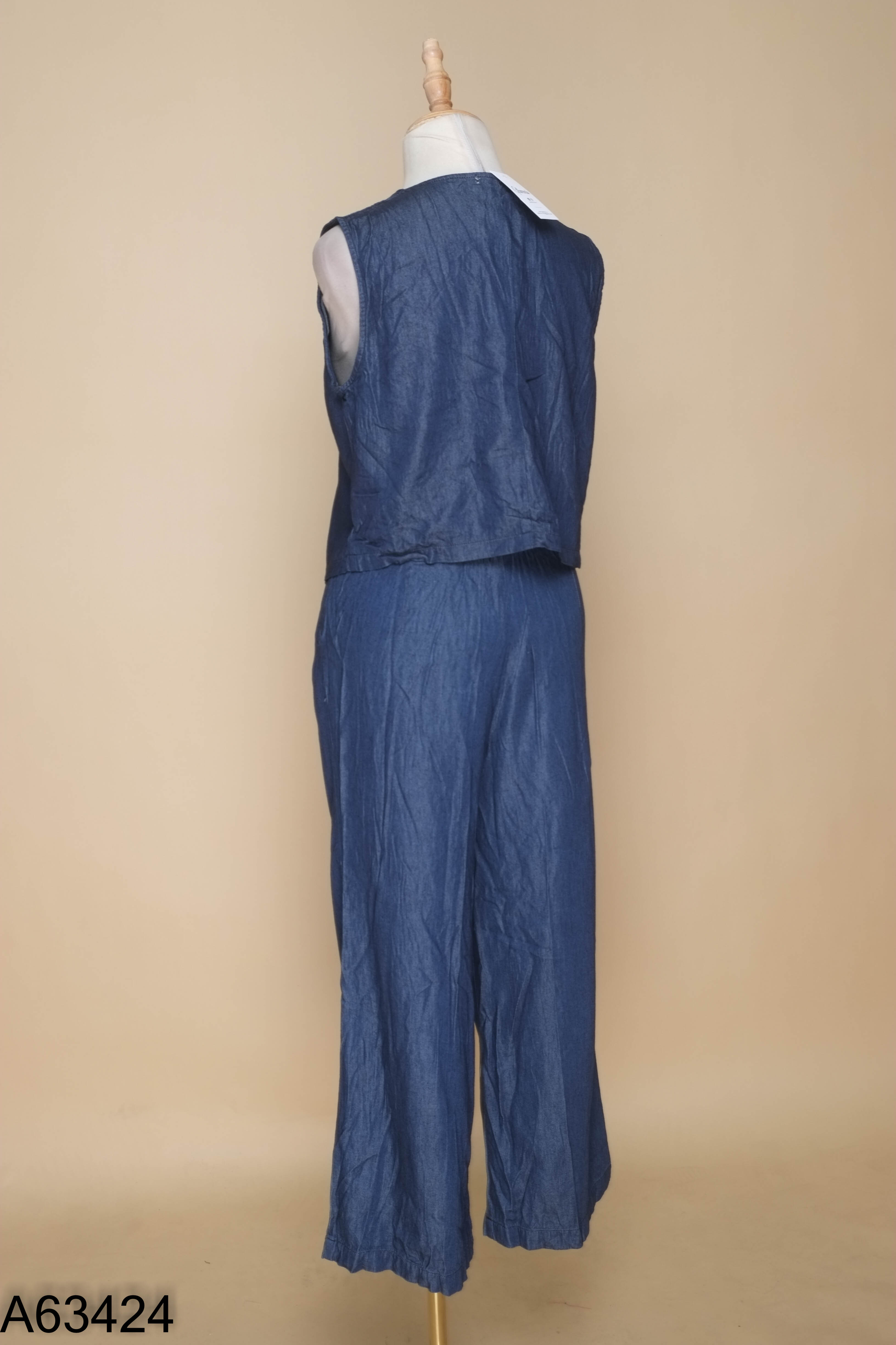 Set Áo jeans xanh mềm VIETSNAKE + Quần