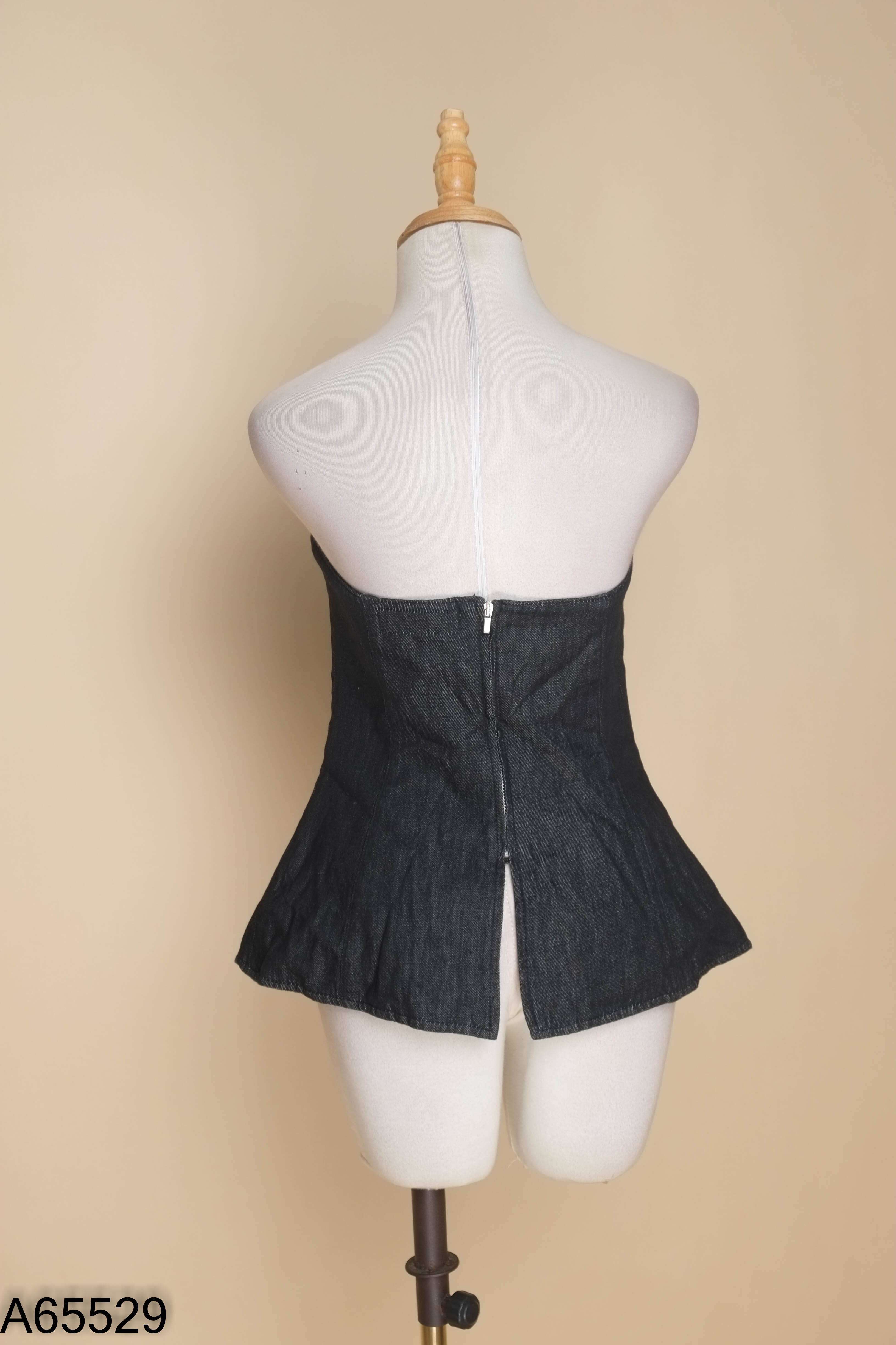Áo quây jeans ZARA xám đen