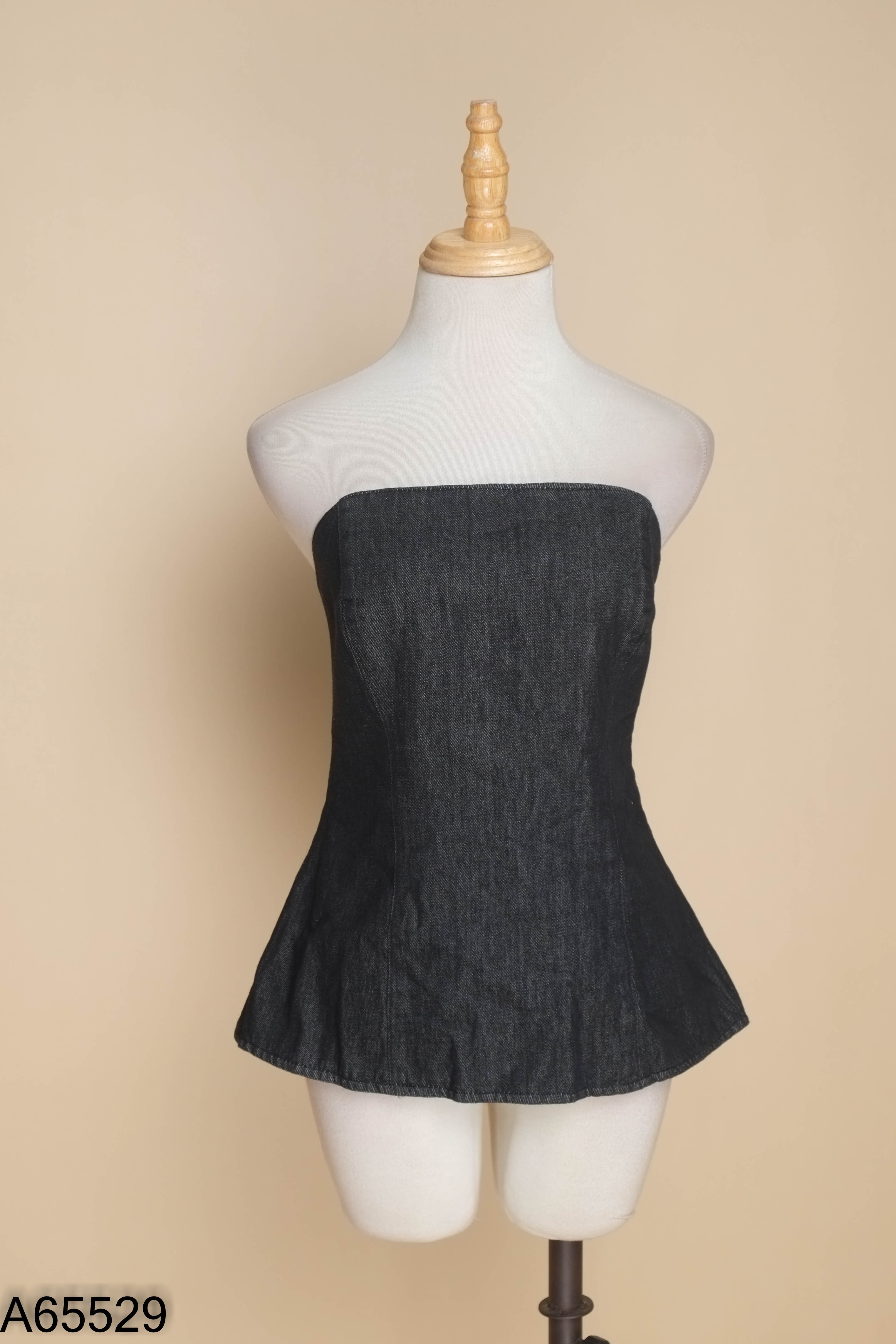 Áo quây jeans ZARA xám đen