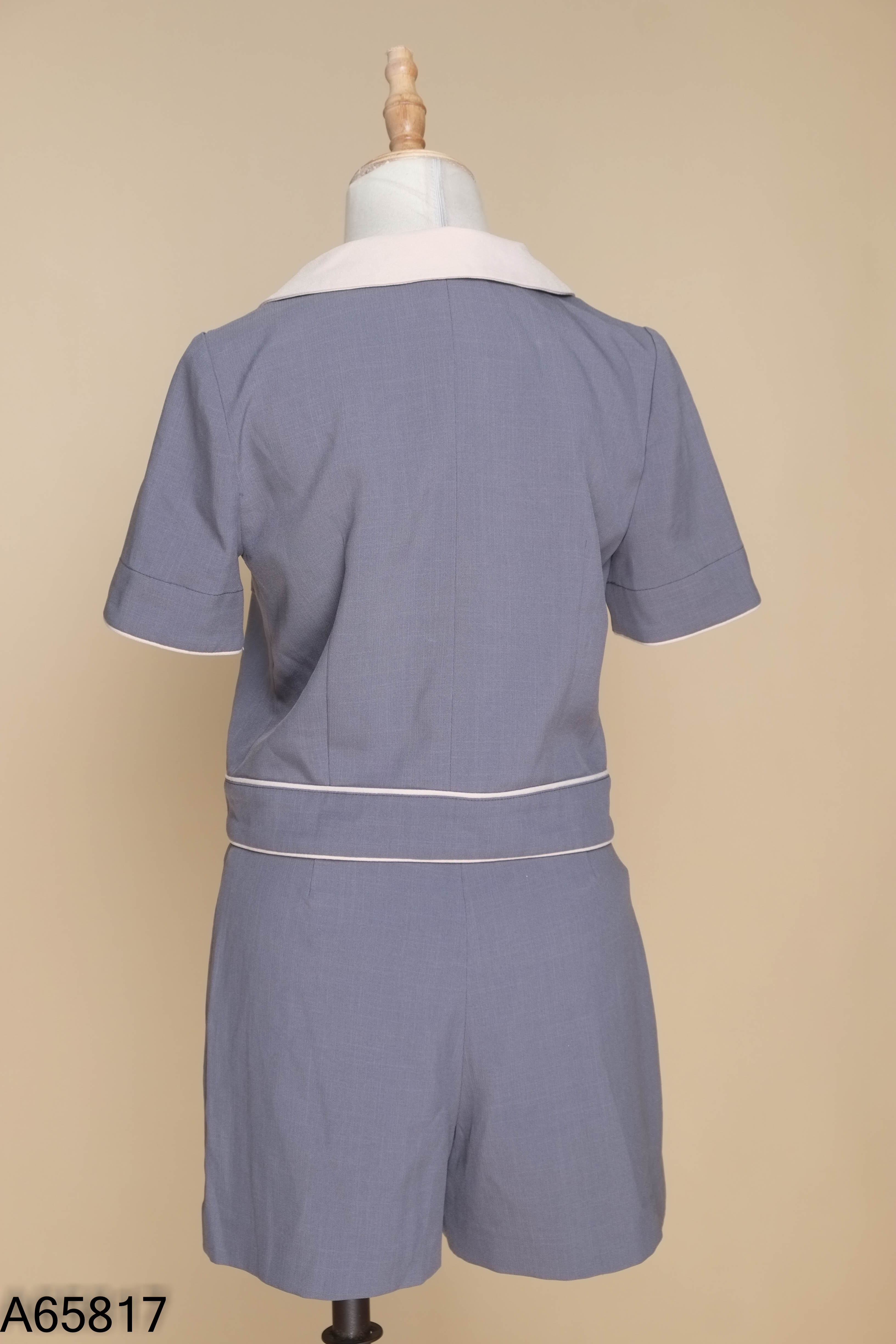 Set YOSHINOHANA xanh phối be áo + quần shorts