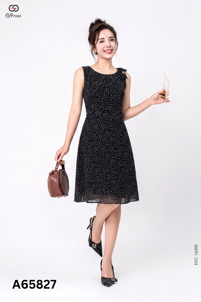 Váy đen chấm bi G9MOZA