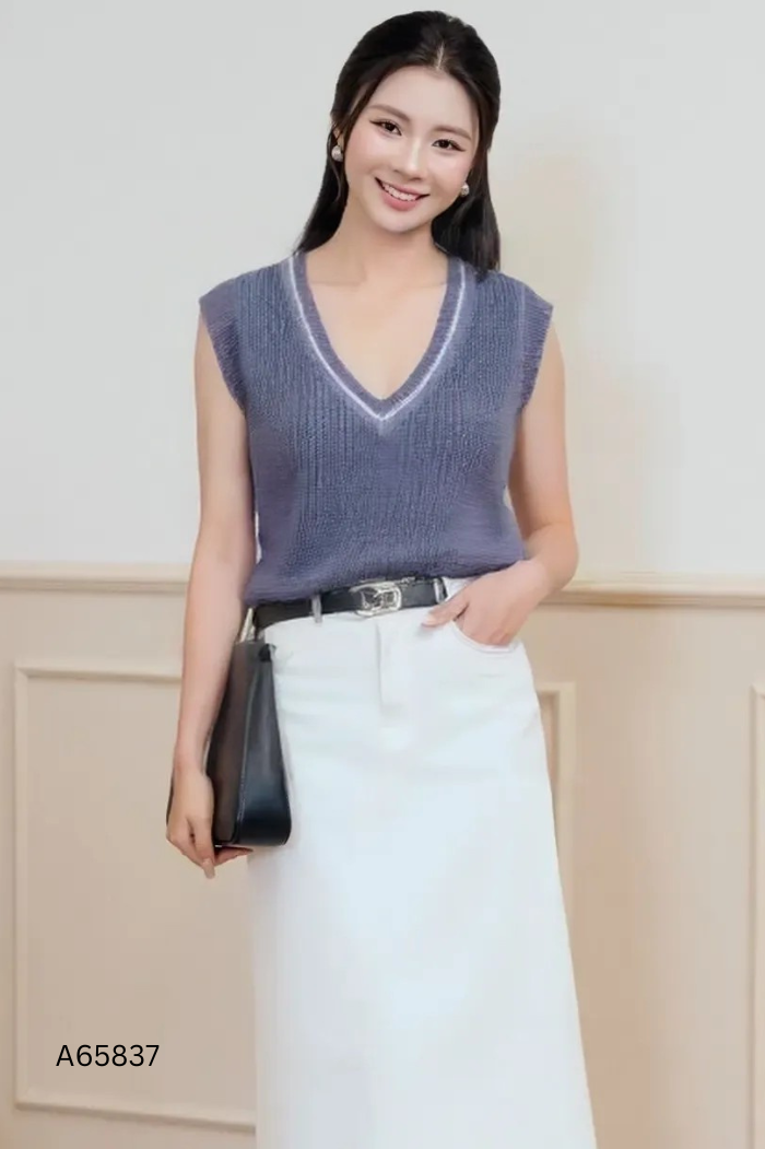 NEWTAG Áo gile NEM xanh