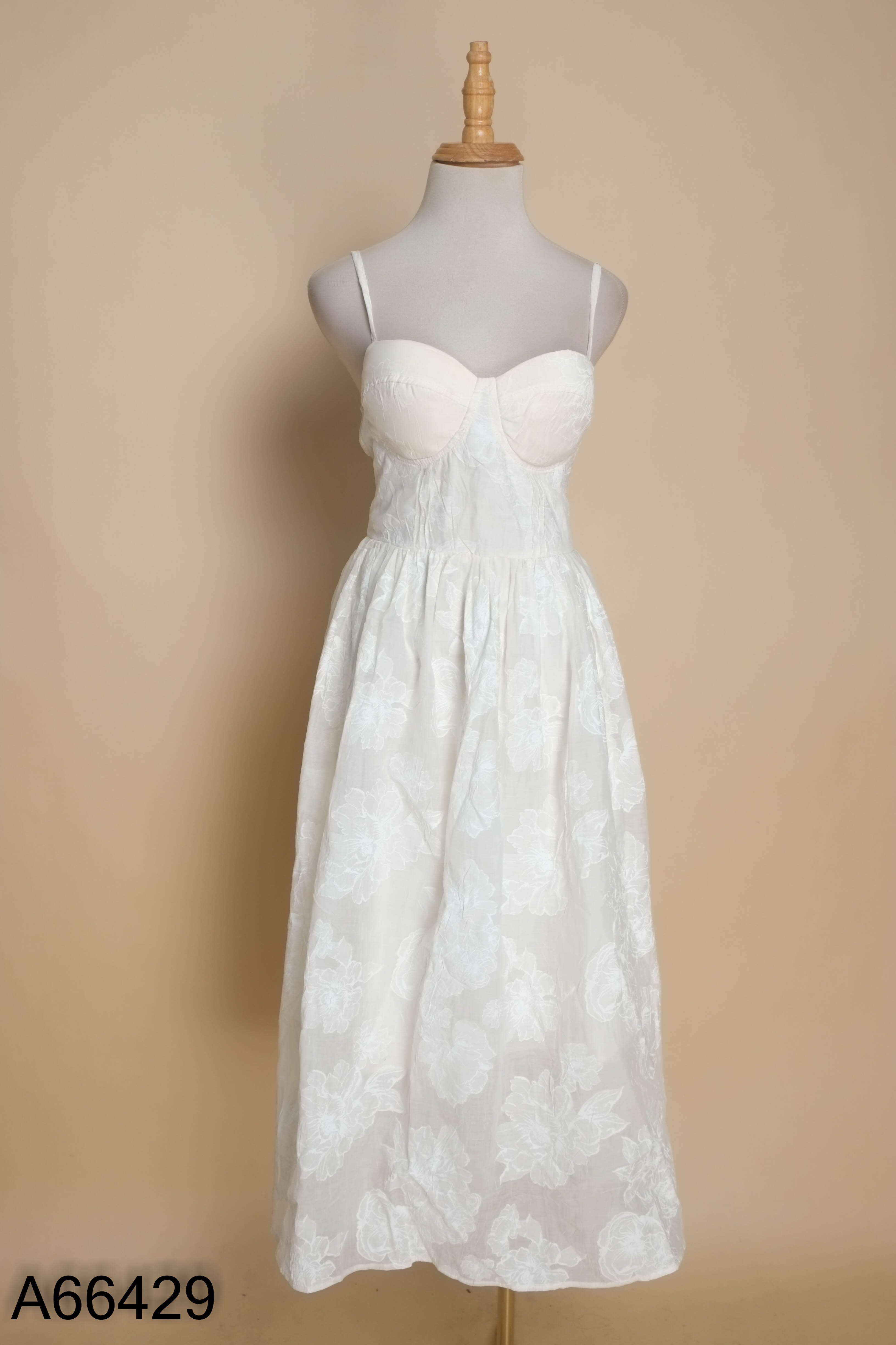 Váy hai dây be voan JUNN CLOTHING