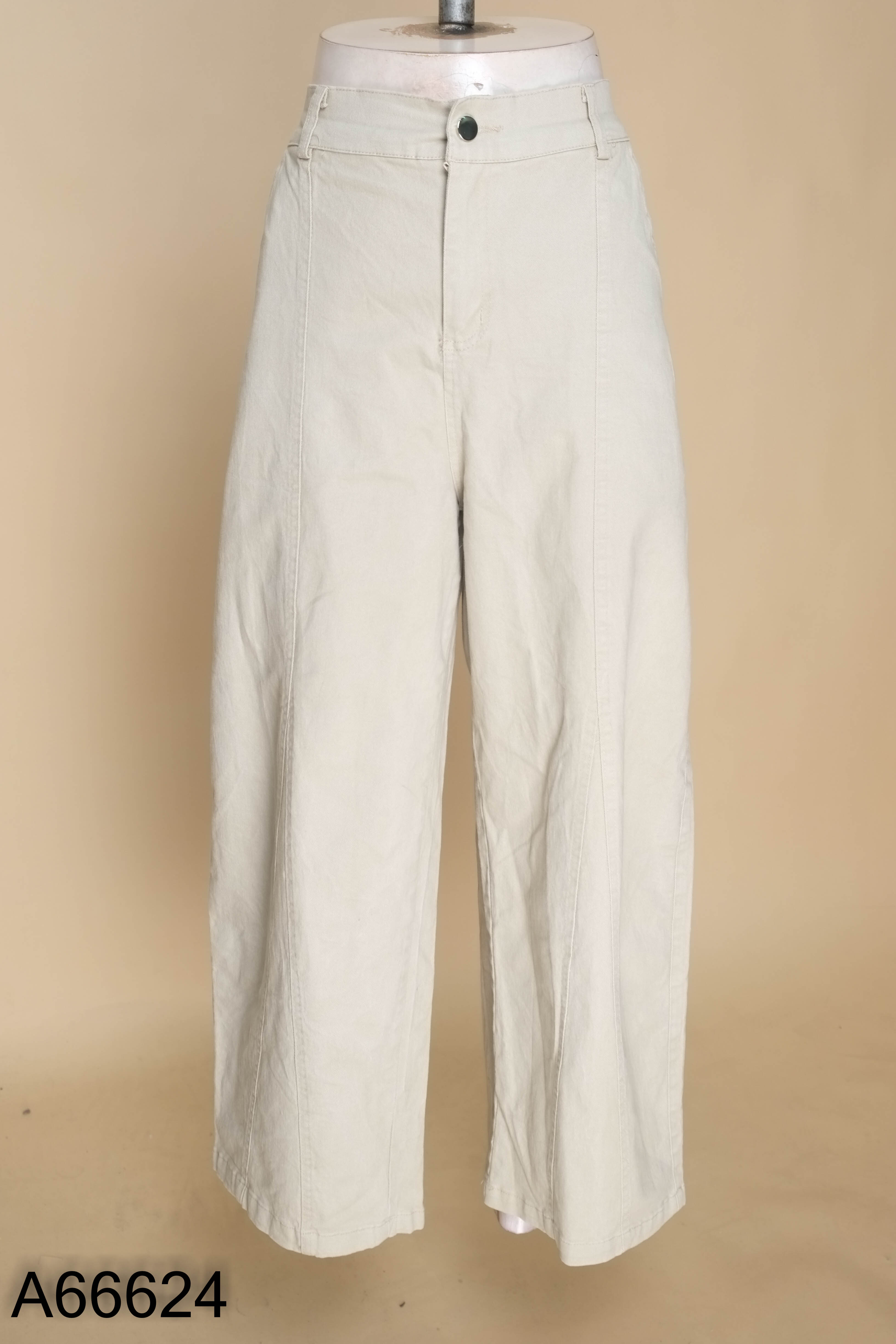 Quần jeans be gân giữa