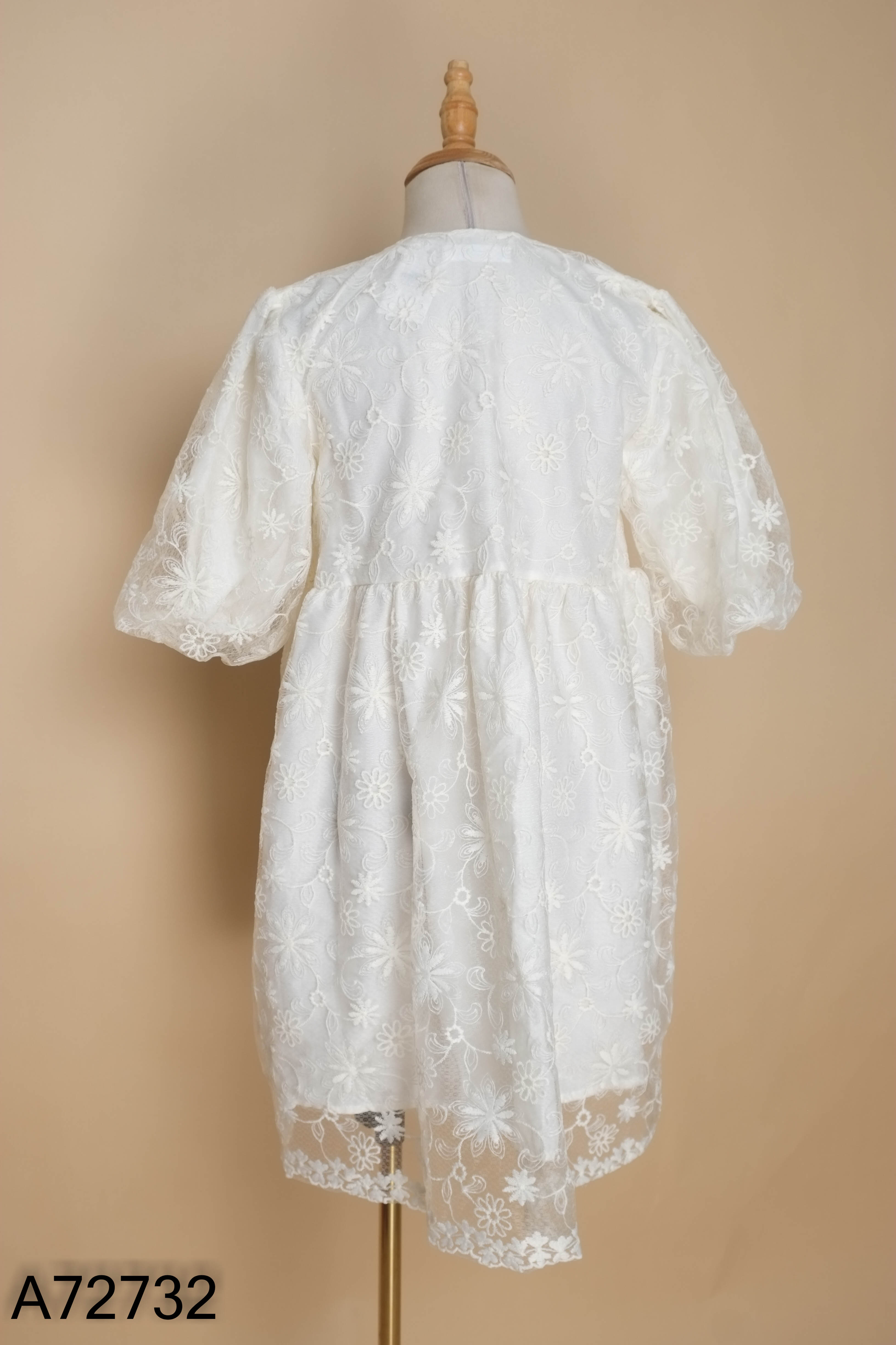 Váy baby doll be voan họa tiết