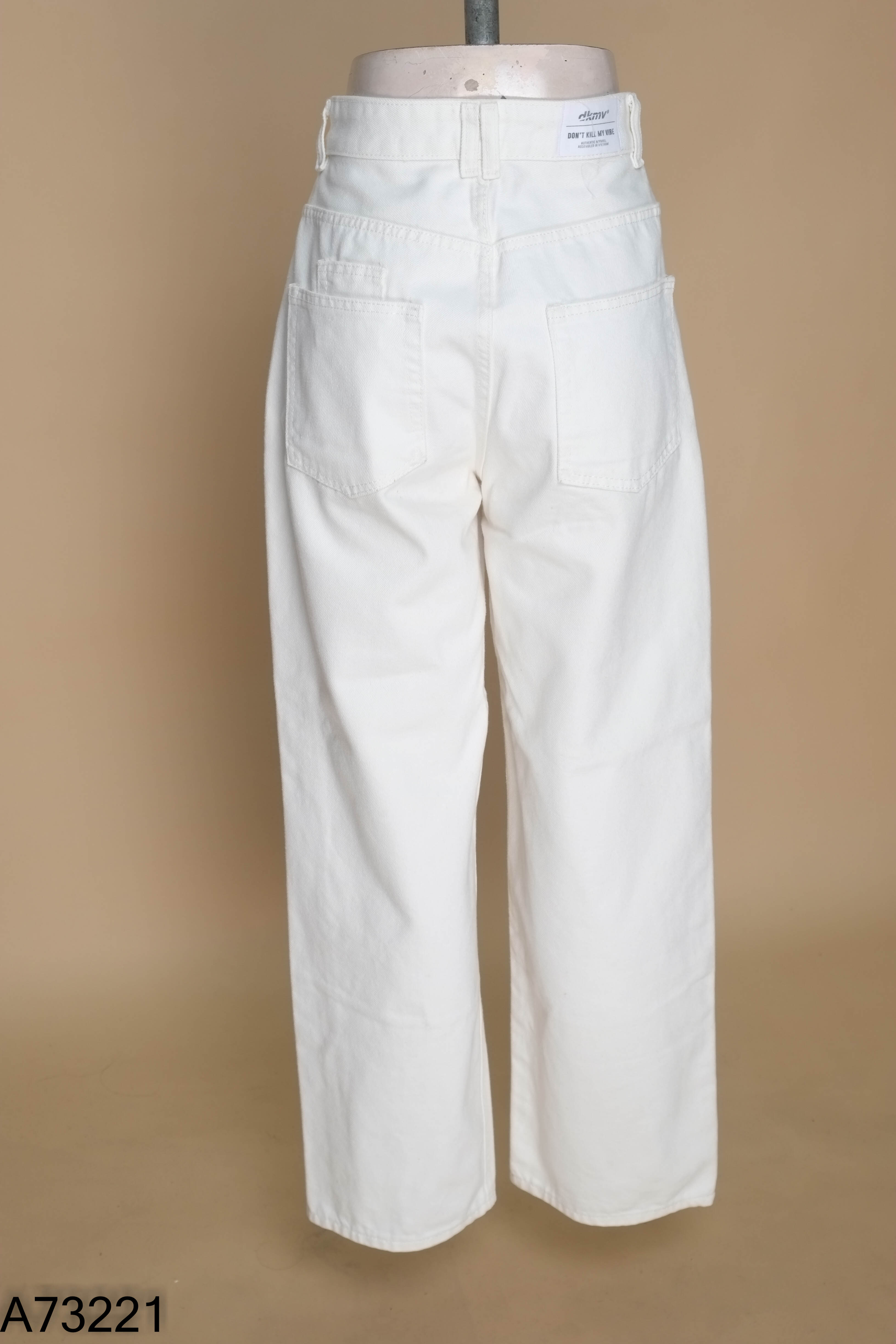 Quần jeans trắng trơn