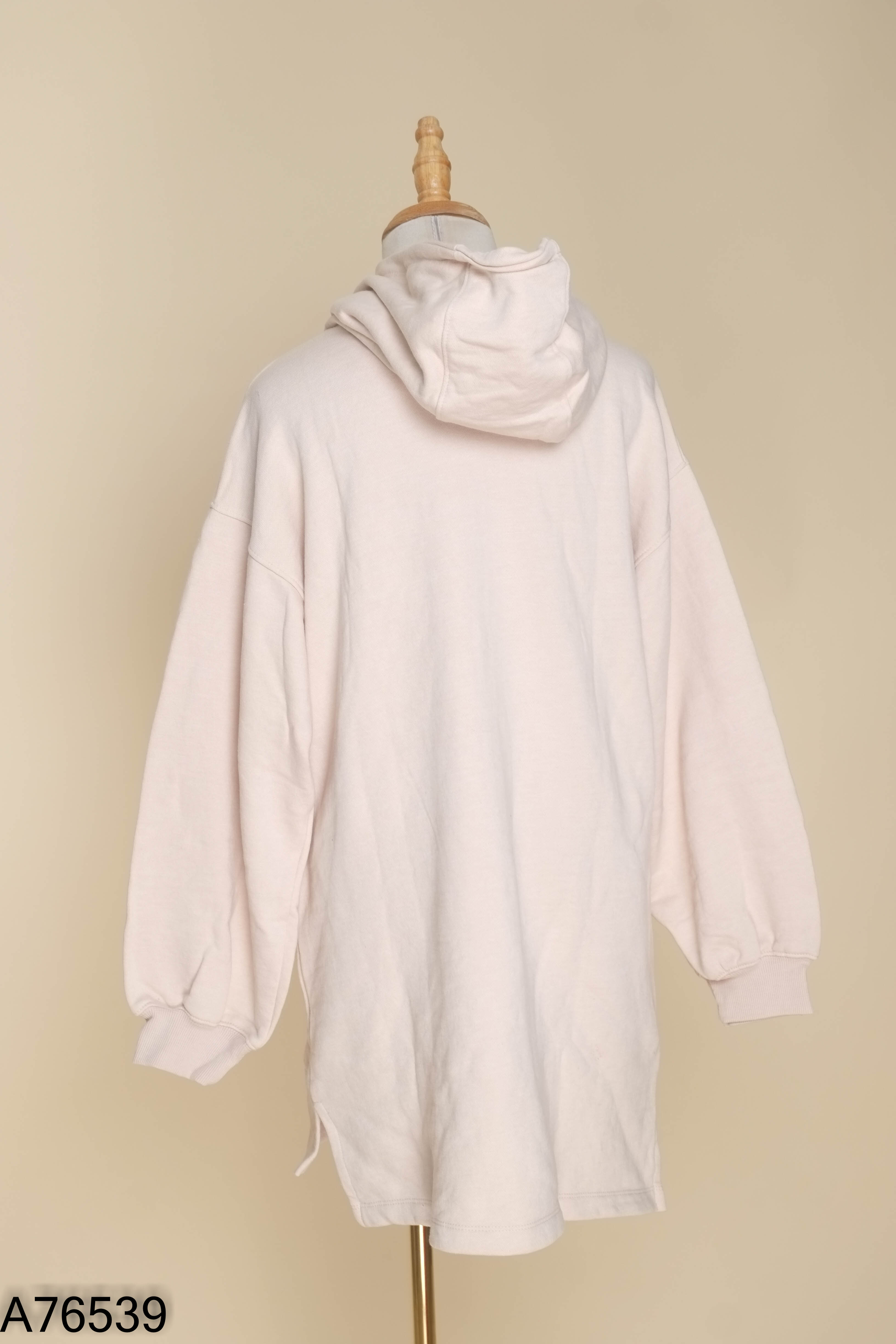 Áo hoodie hồng be trơn