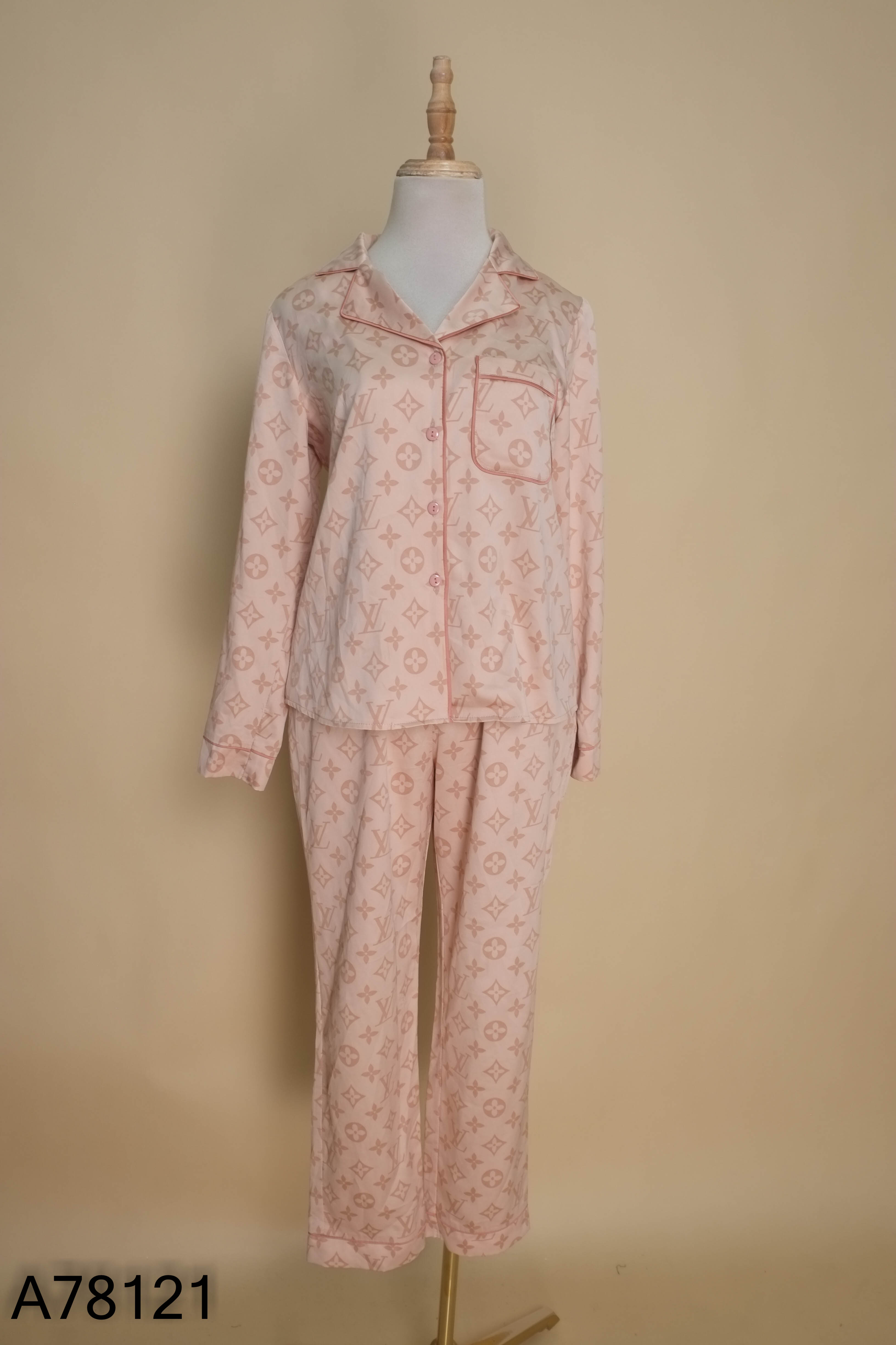 Set bộ ngủ hồng BAMBI họa tiết