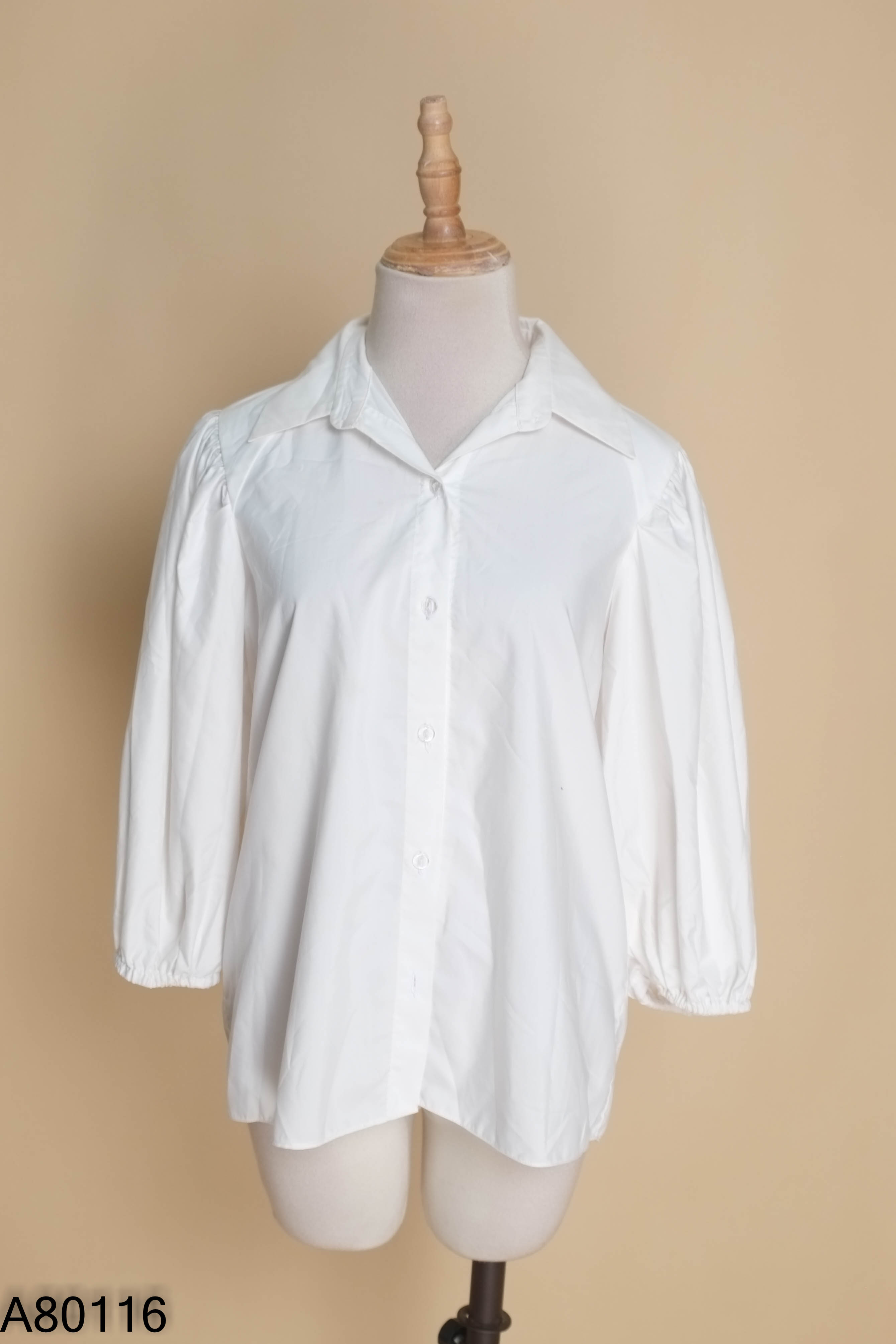 Áo sơ mi trắng HUONG BOUTIQUE tay phồng