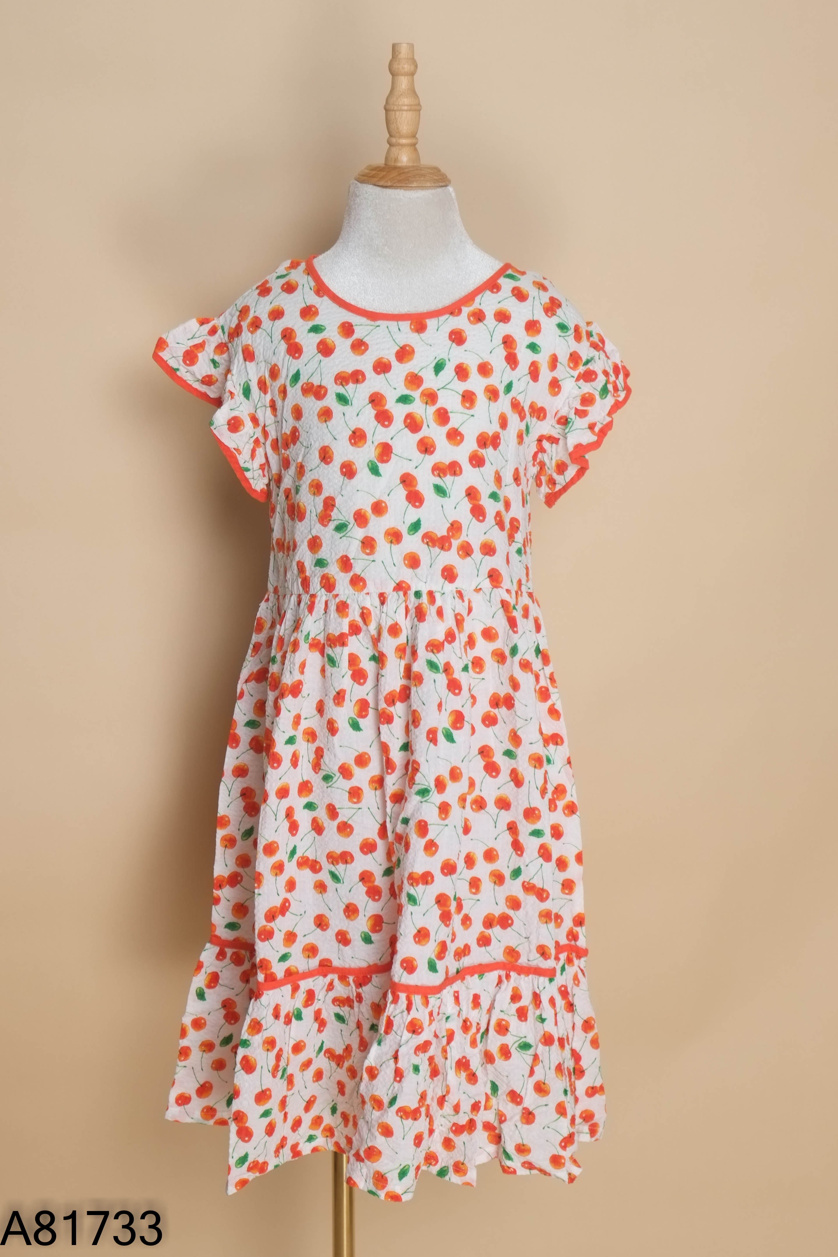 Váy trắng LITTLE BOBDOG cherry kids