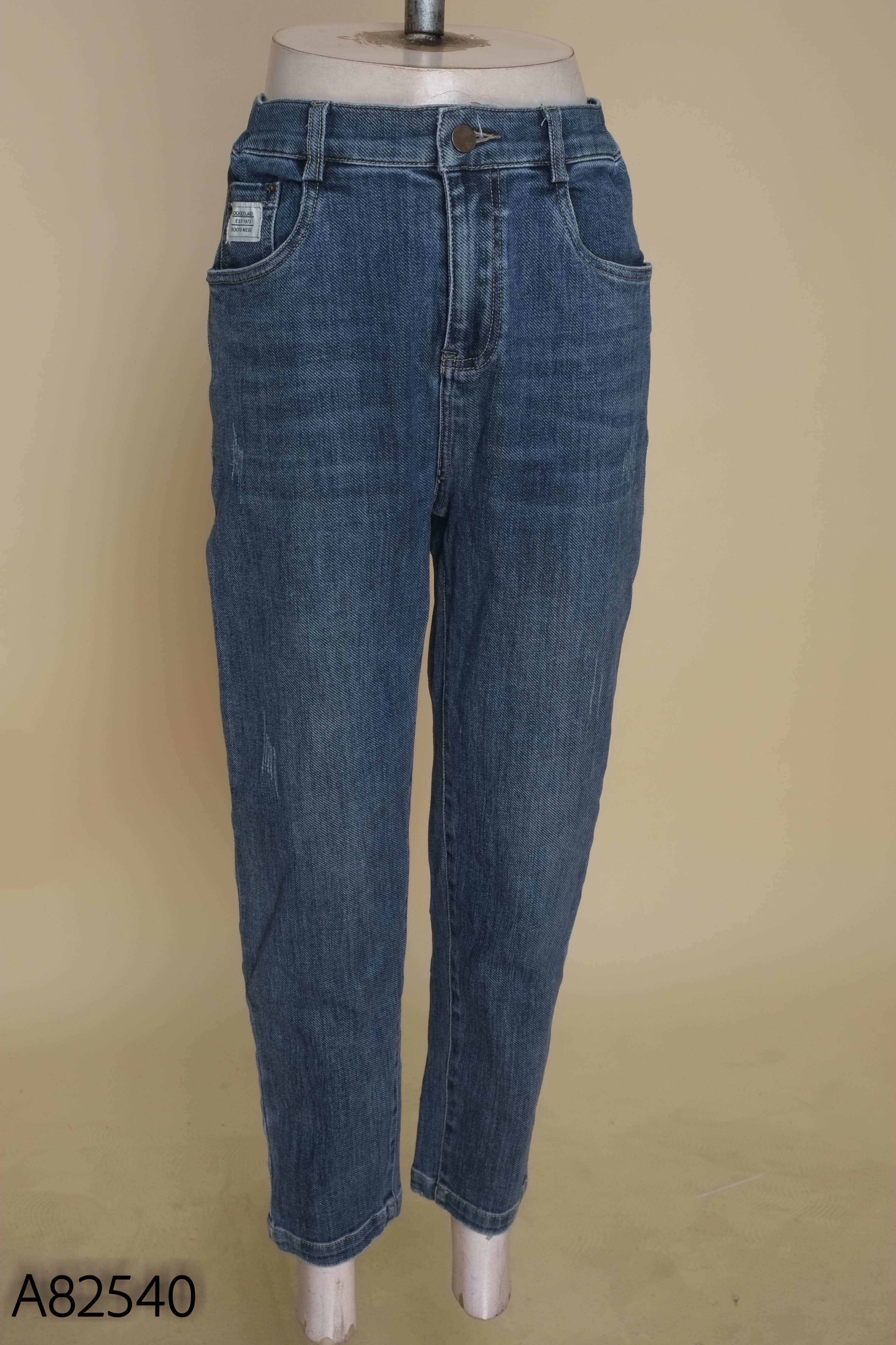 Quần jeans xanh PANTIO cạp chun