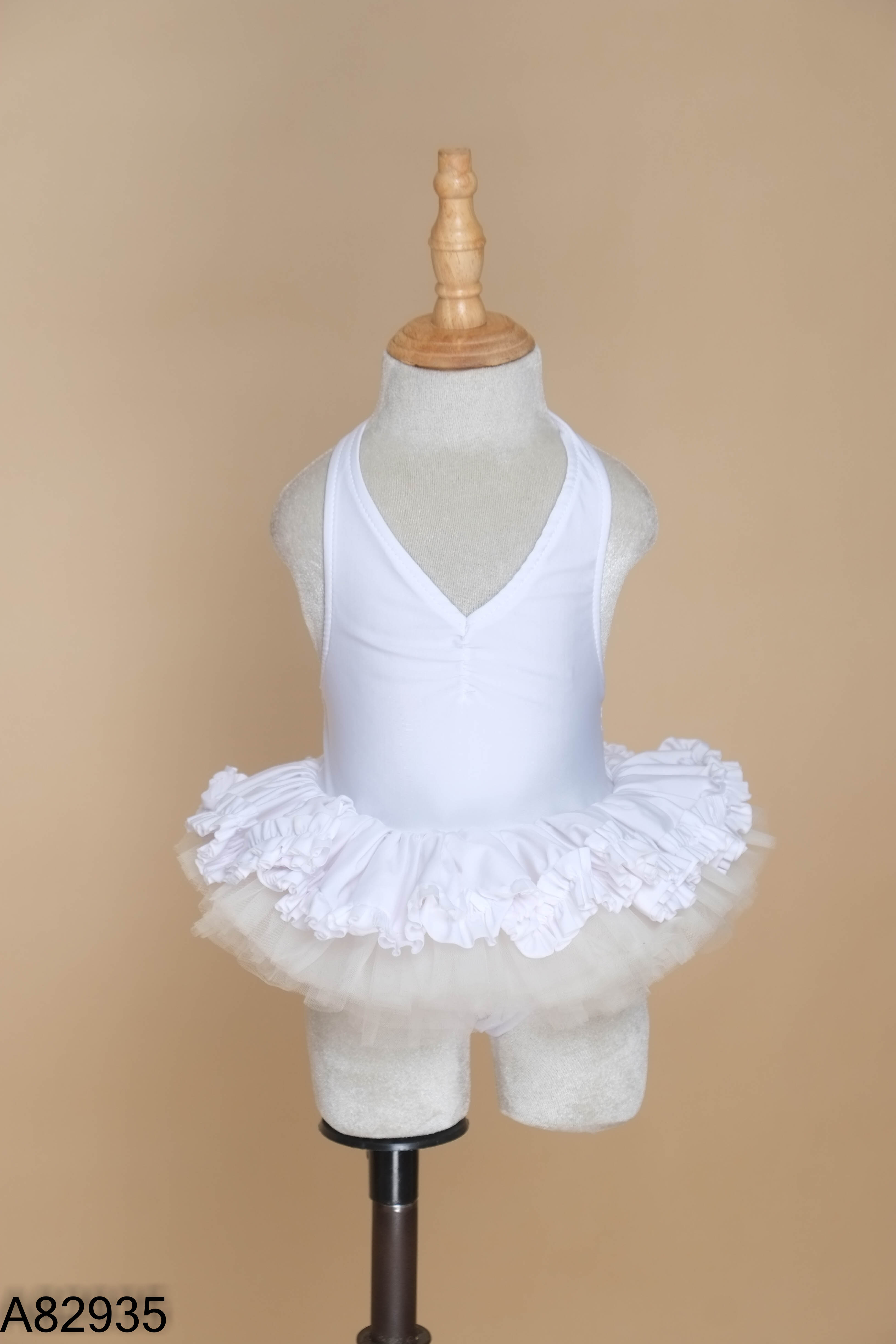 Váy trắng bale kids