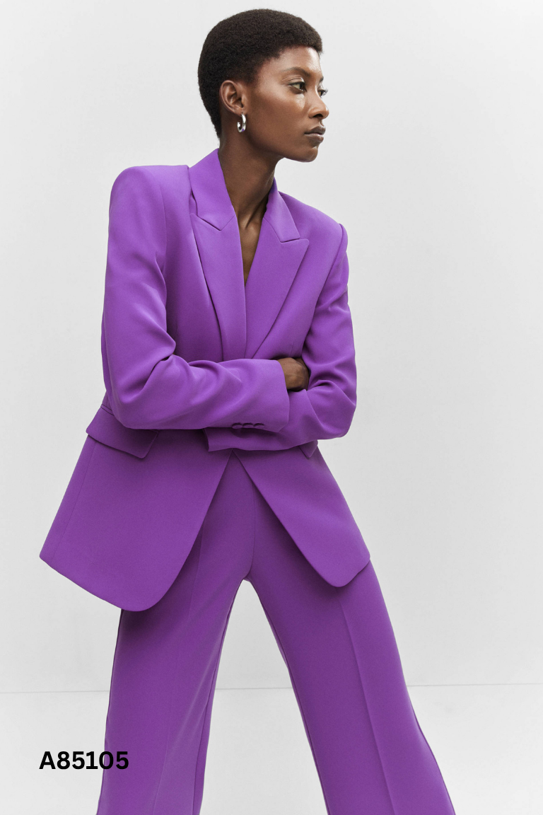 Áo blazer MANGO tím
