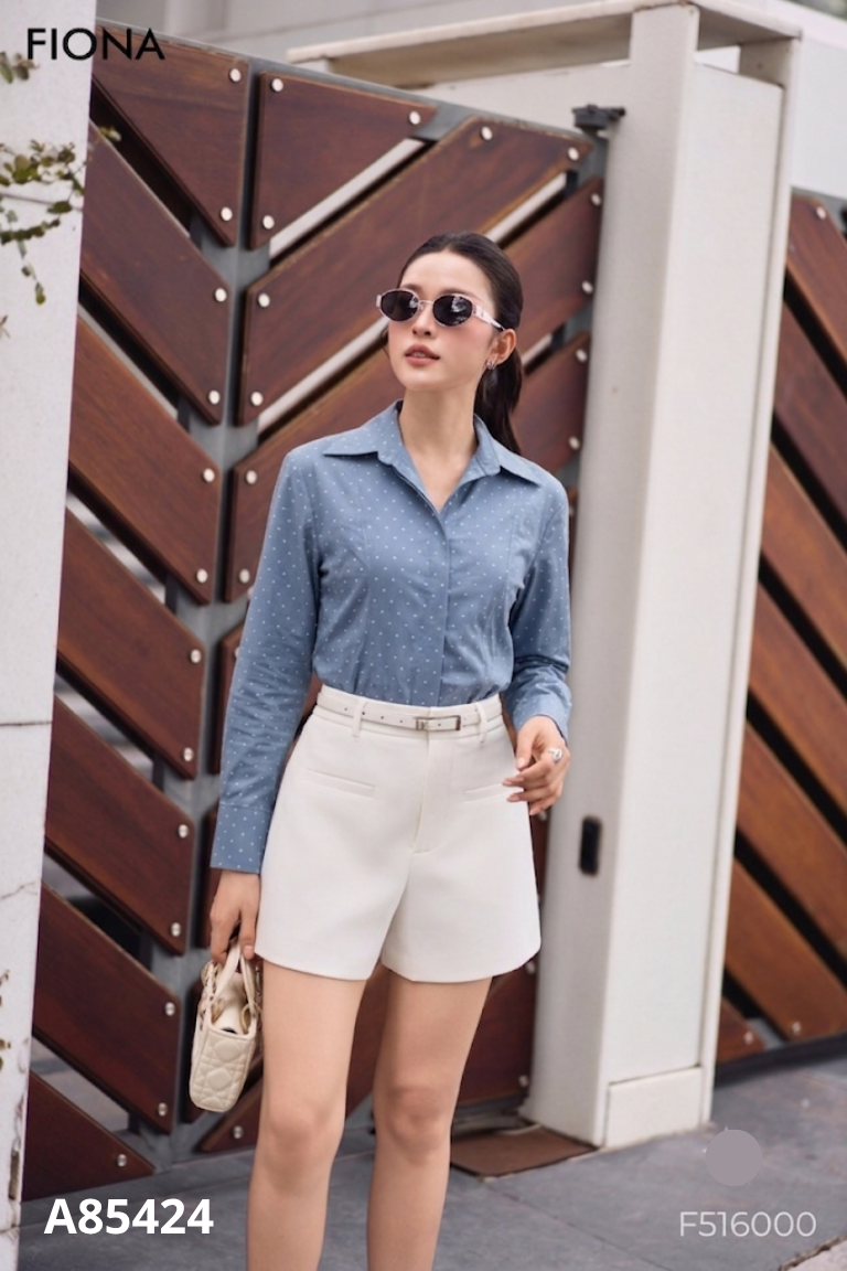 Áo ME DESIGN xanh họa tiết