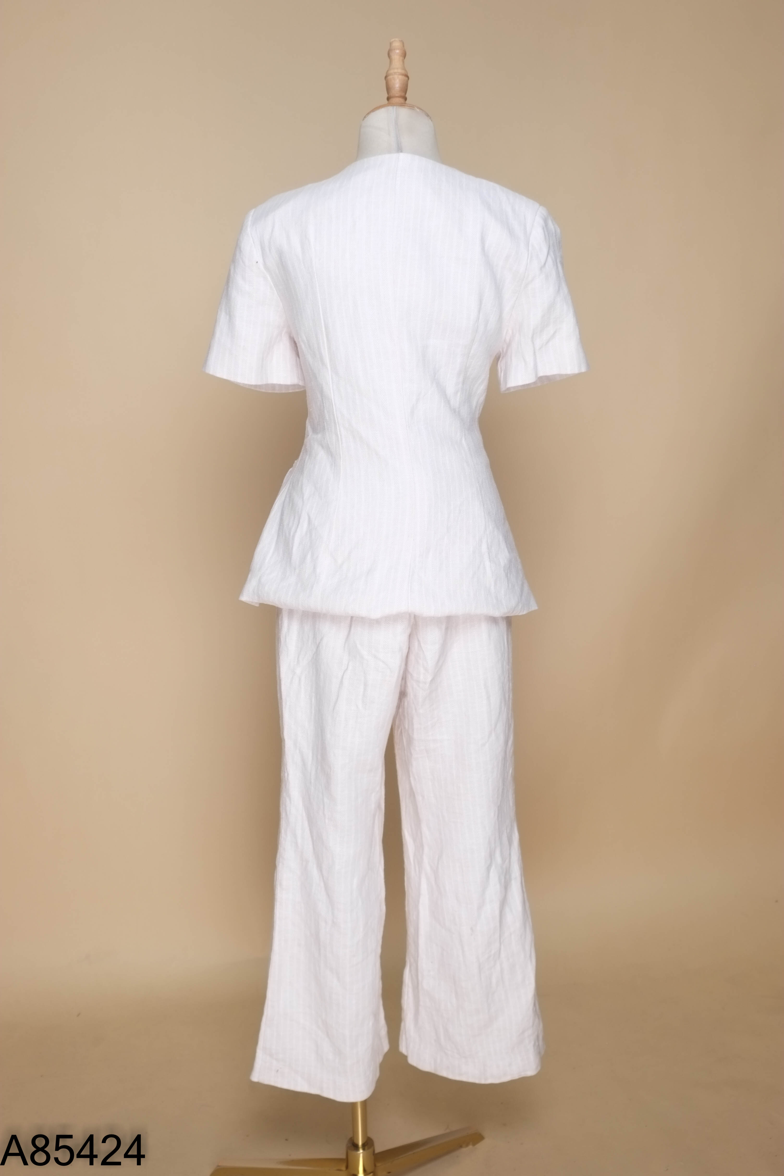 Set ME DESIGN linen be sọc áo kiểu + quần