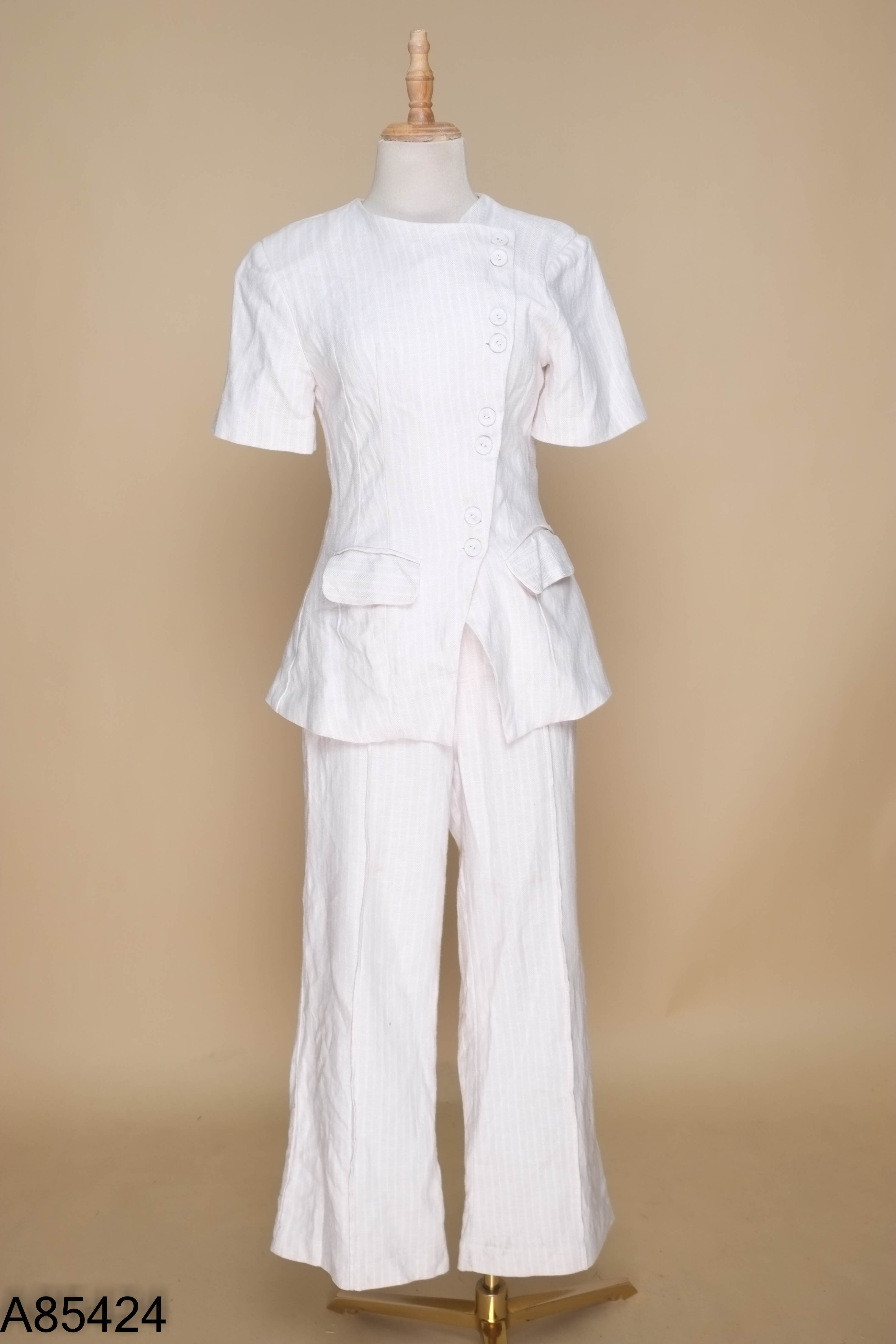 Set ME DESIGN linen be sọc áo kiểu + quần