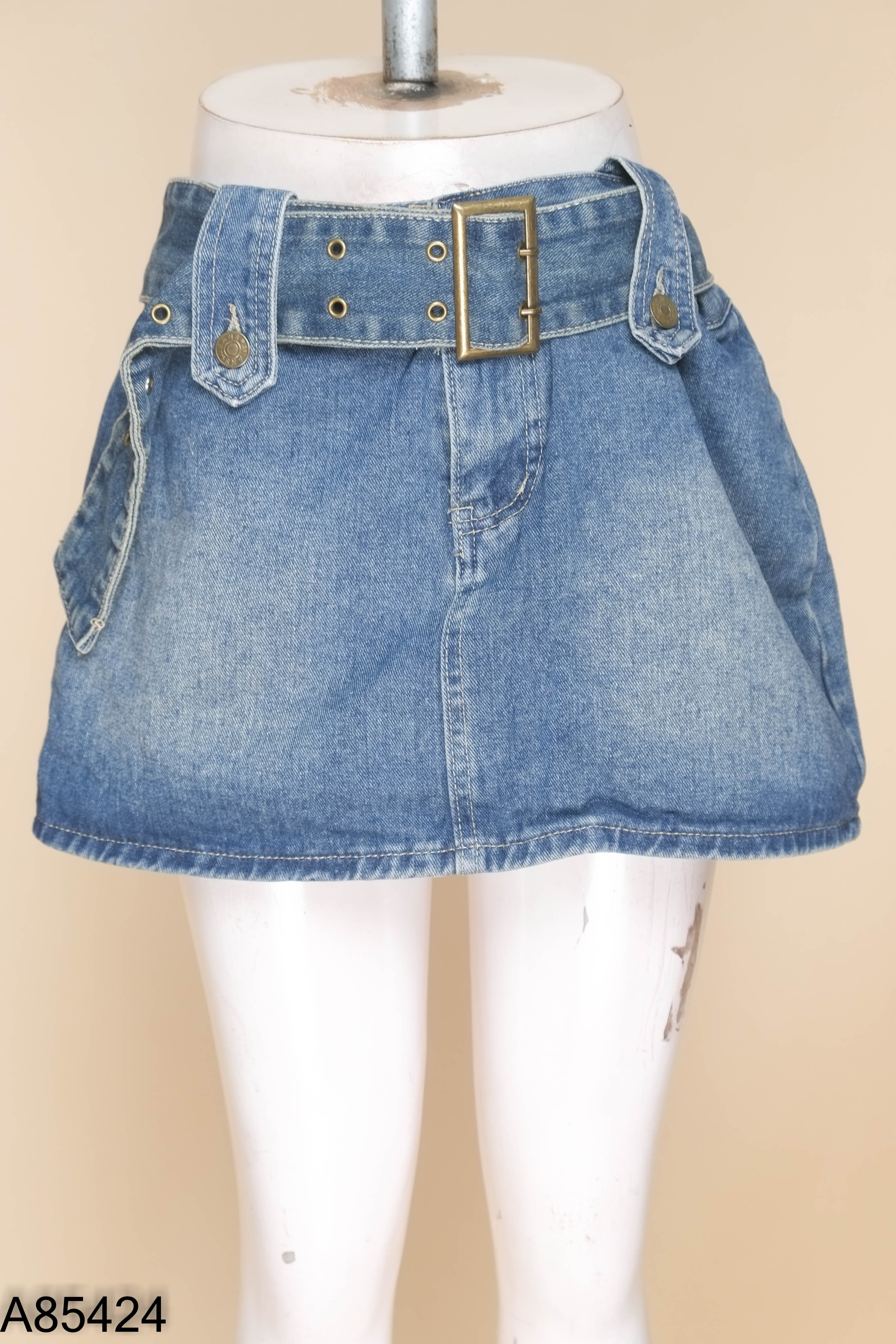 Chân váy jeans xanh