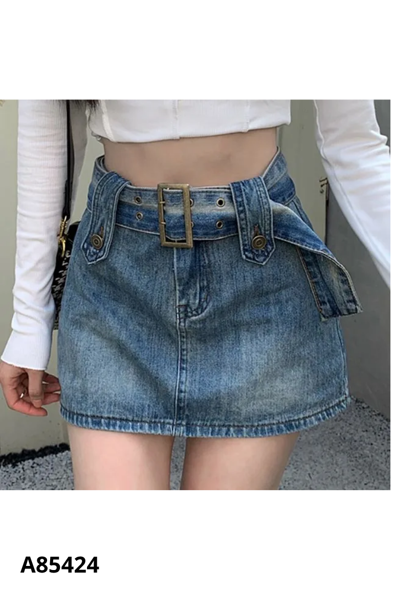 Chân váy jeans xanh