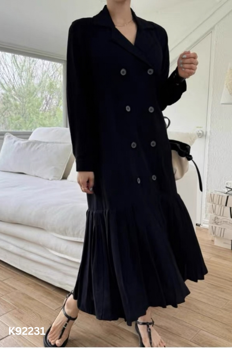 Áo blazer đen trơn