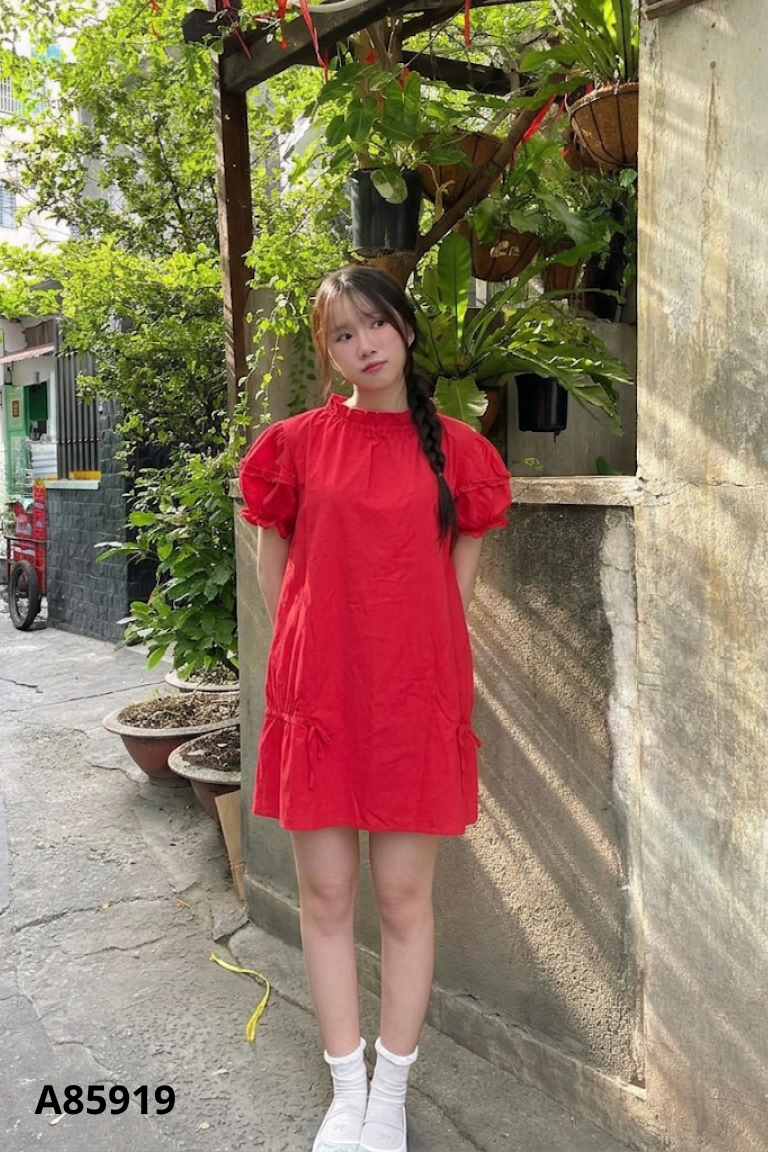 Váy TJU đỏ suông