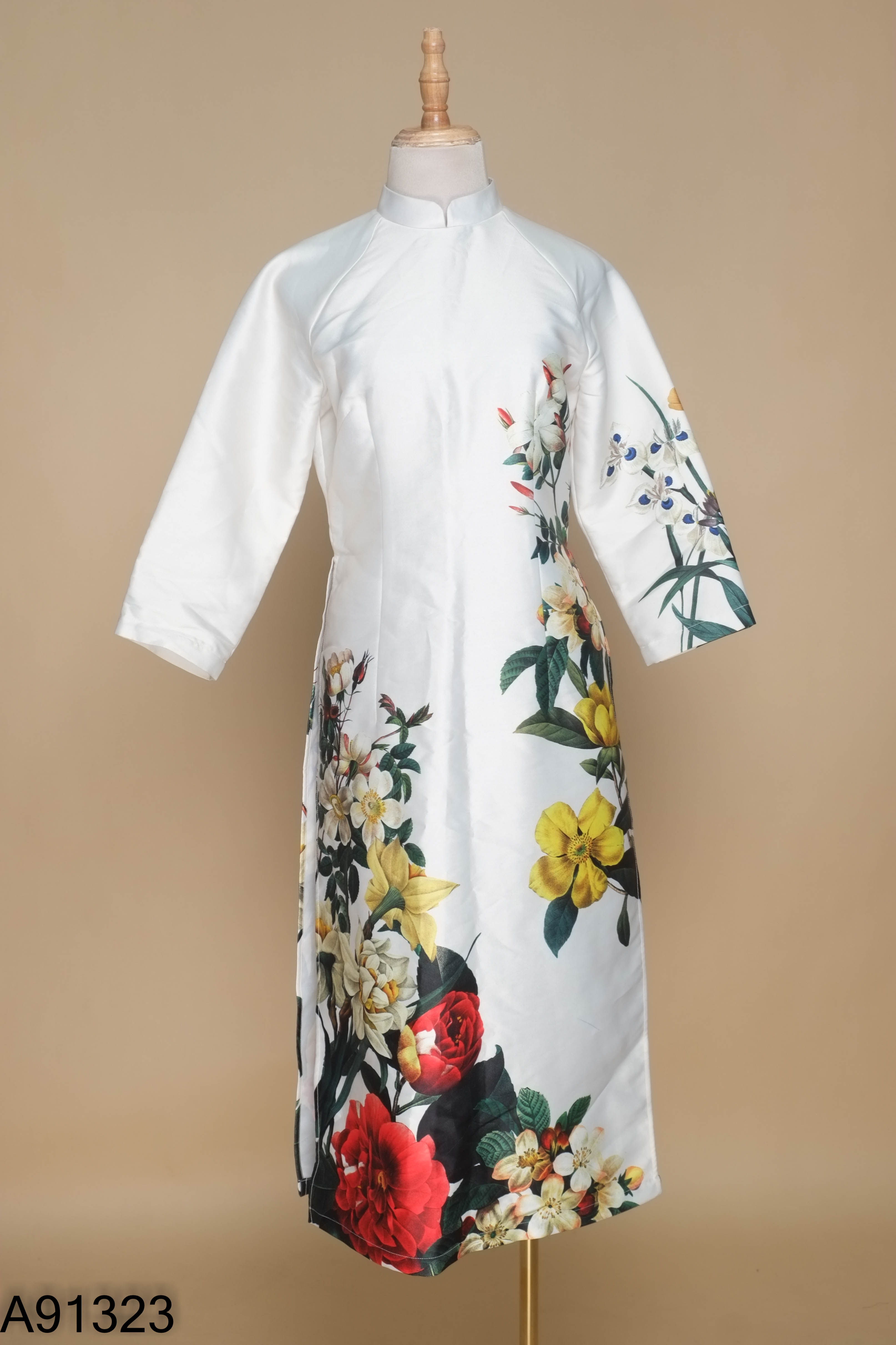 Áo dài ADORE DRESS be họa tiết hình
