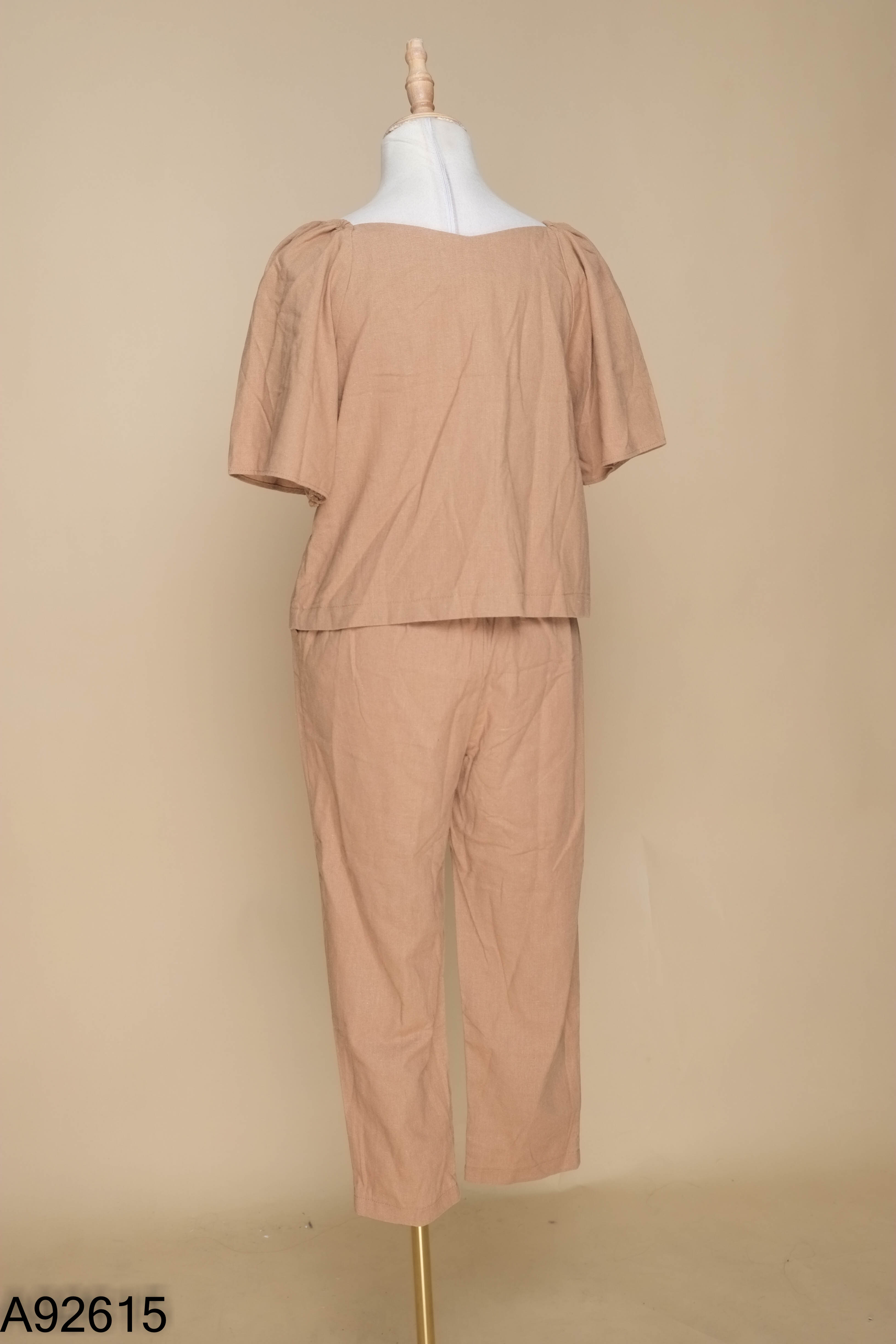 Set áo be vai chun + quần dài