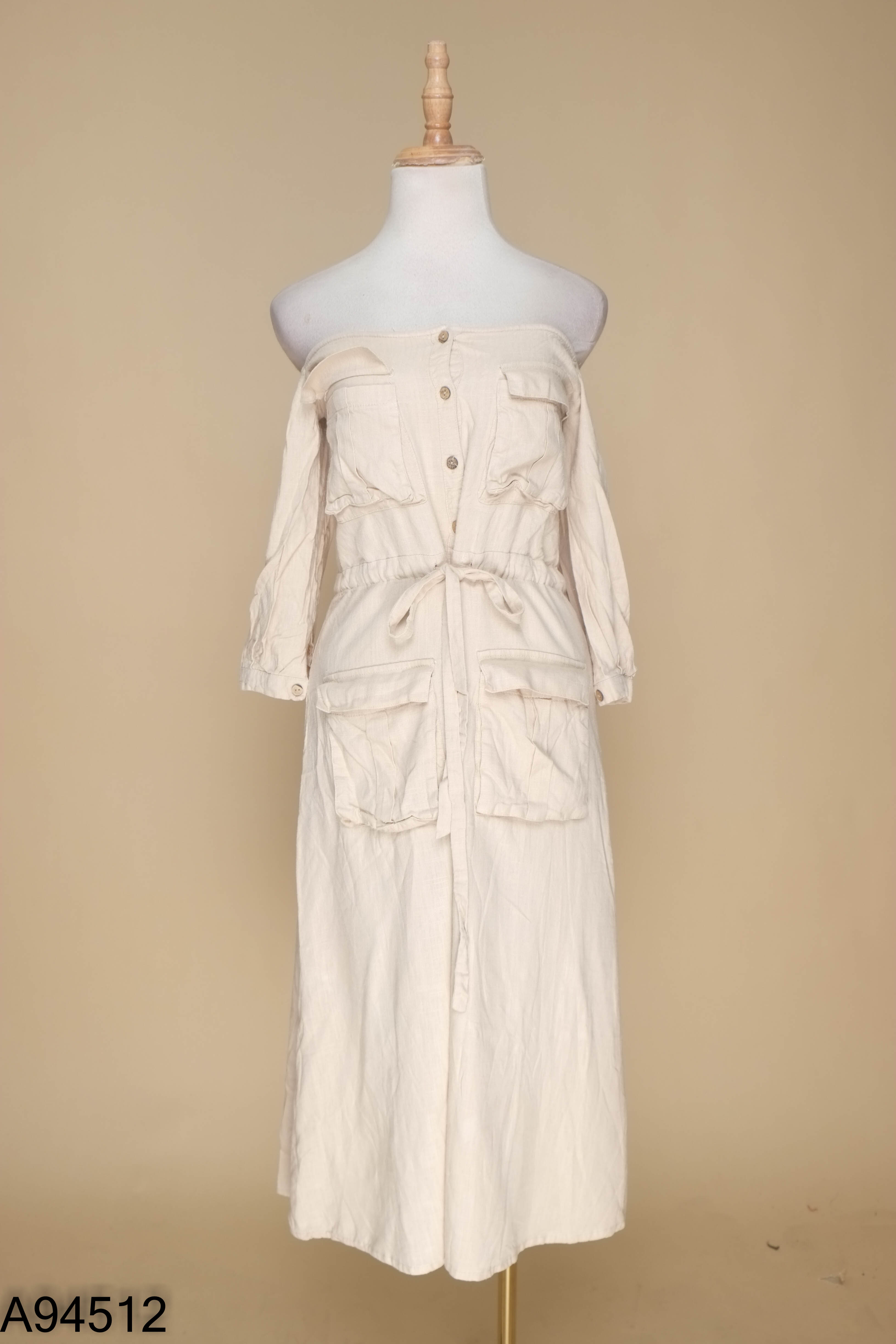 Váy linen be 2NDDATE phối cúc