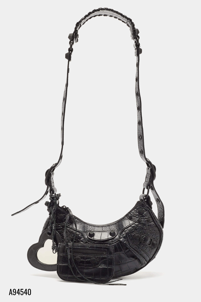 Túi xách đen kèm móc túi mini