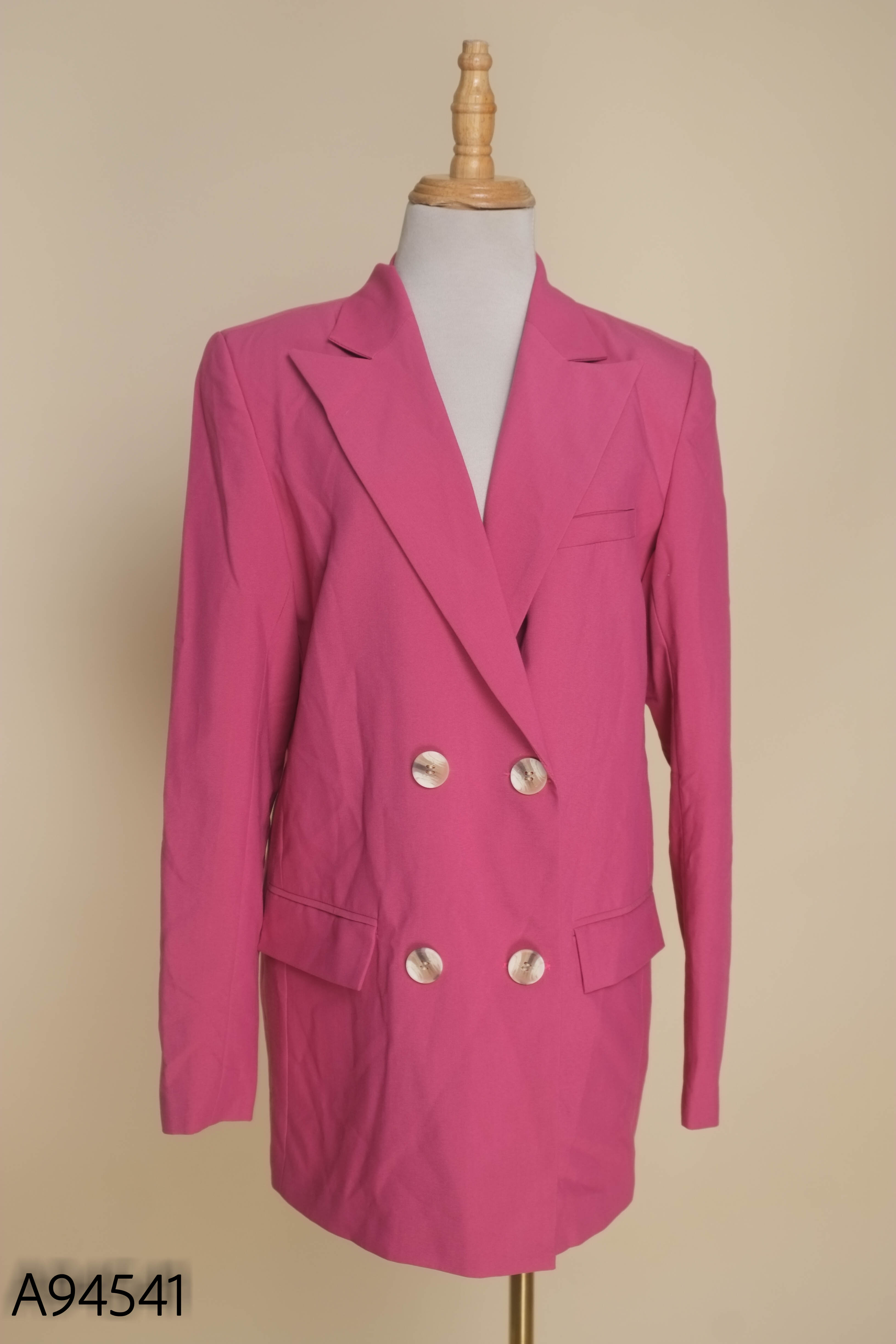 NEWTAG Áo khoác blazers hồng TJU trơn