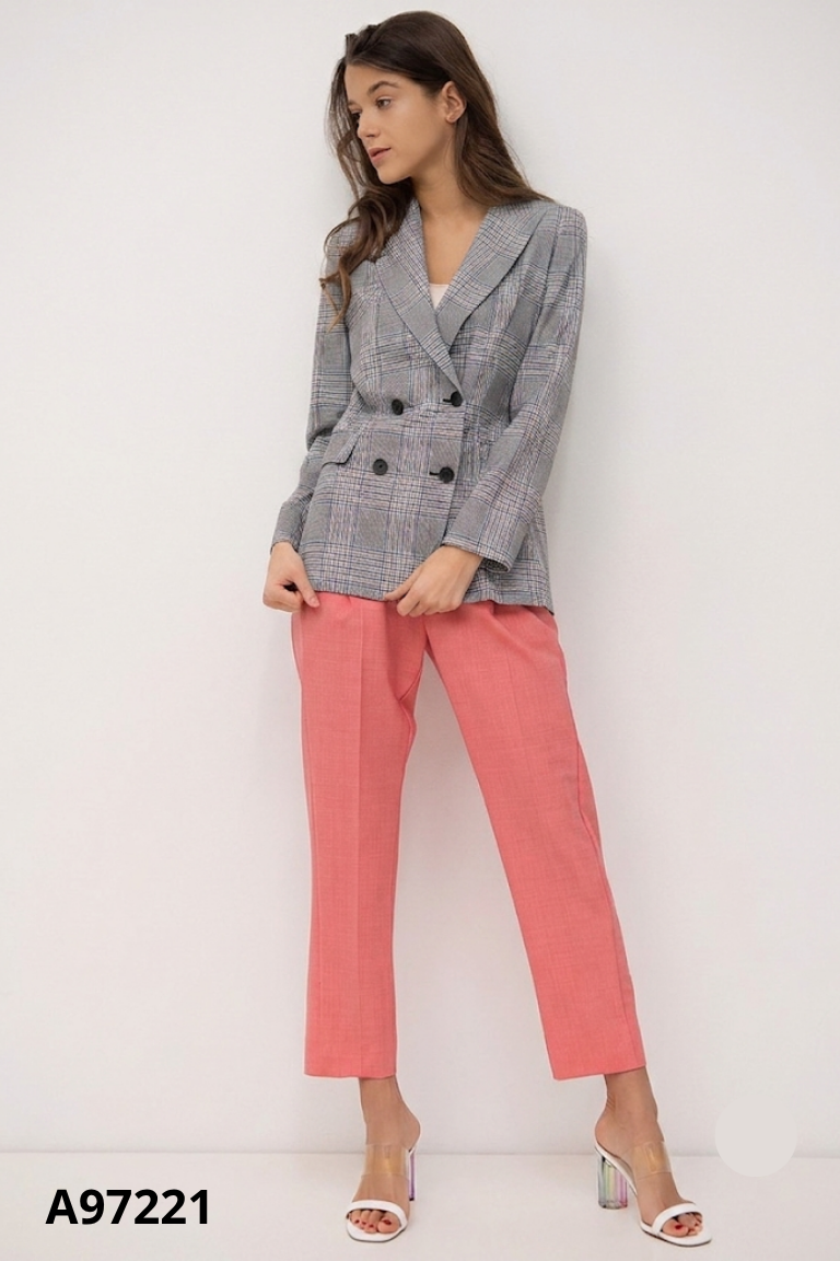 Áo blazer ONLY xám caro