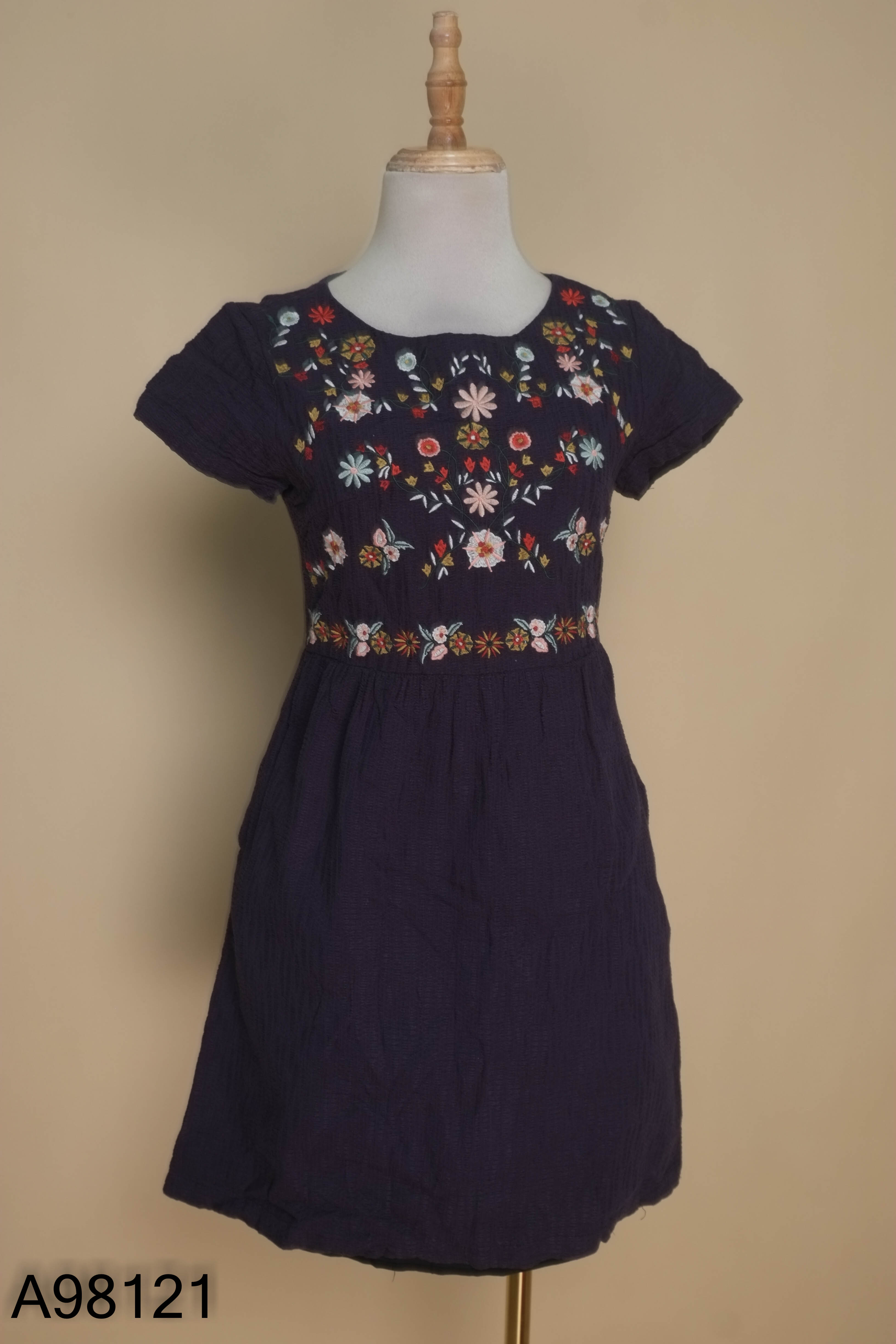 Váy xanh ADORE DRESS thêu hoa
