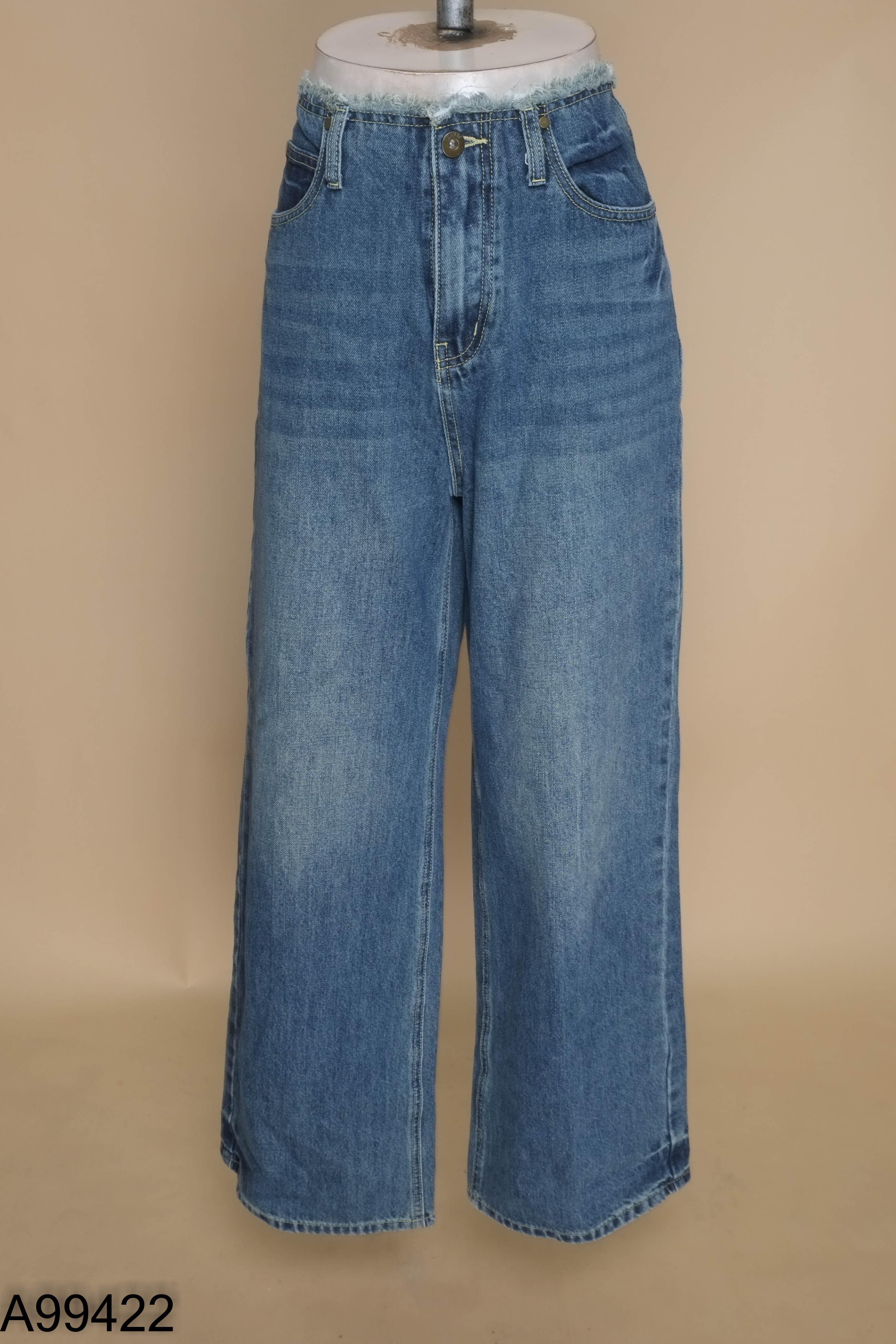 Quần jeans IN.CHOOSE U xanh cạp trễ