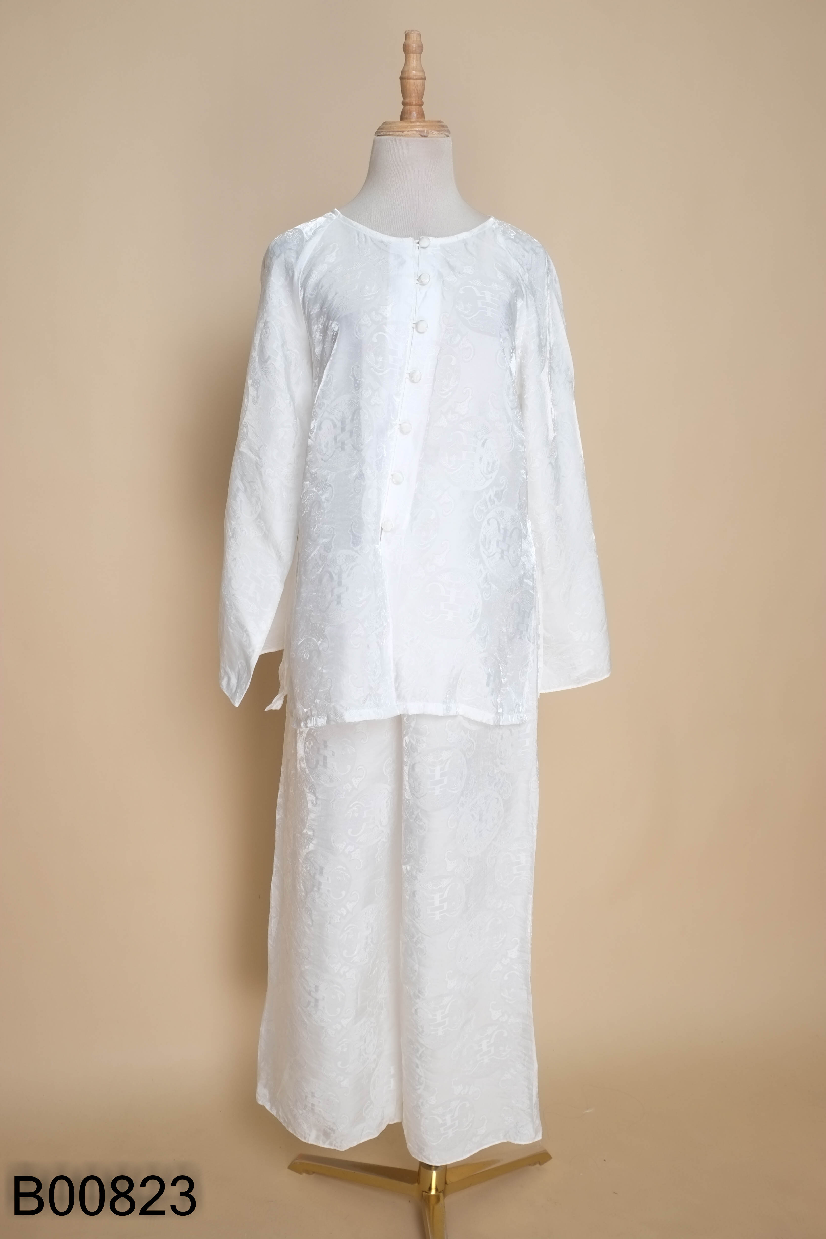 Set Áo gấm trắng ánh + Quần
