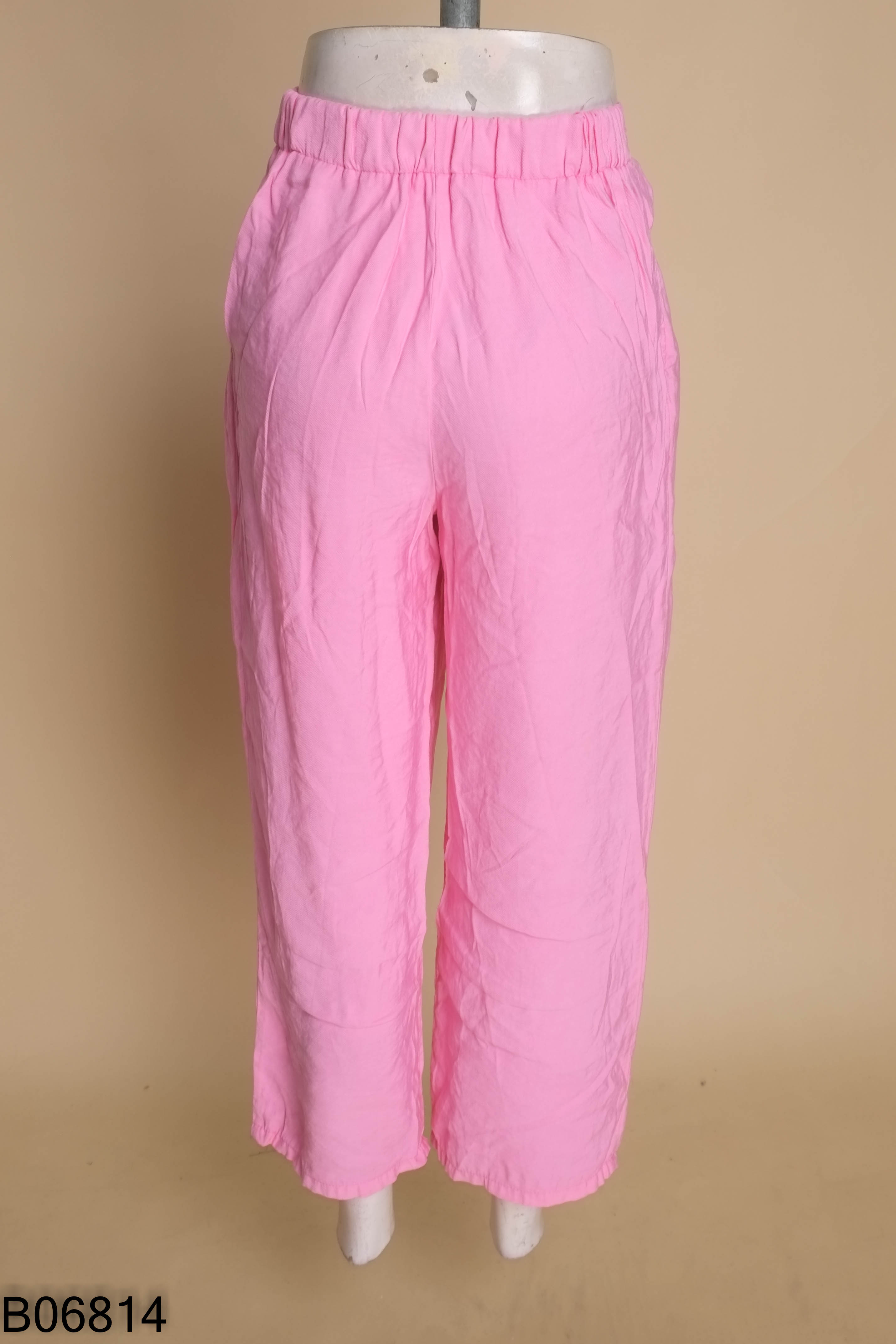 Quần ZARA kid linen hồng