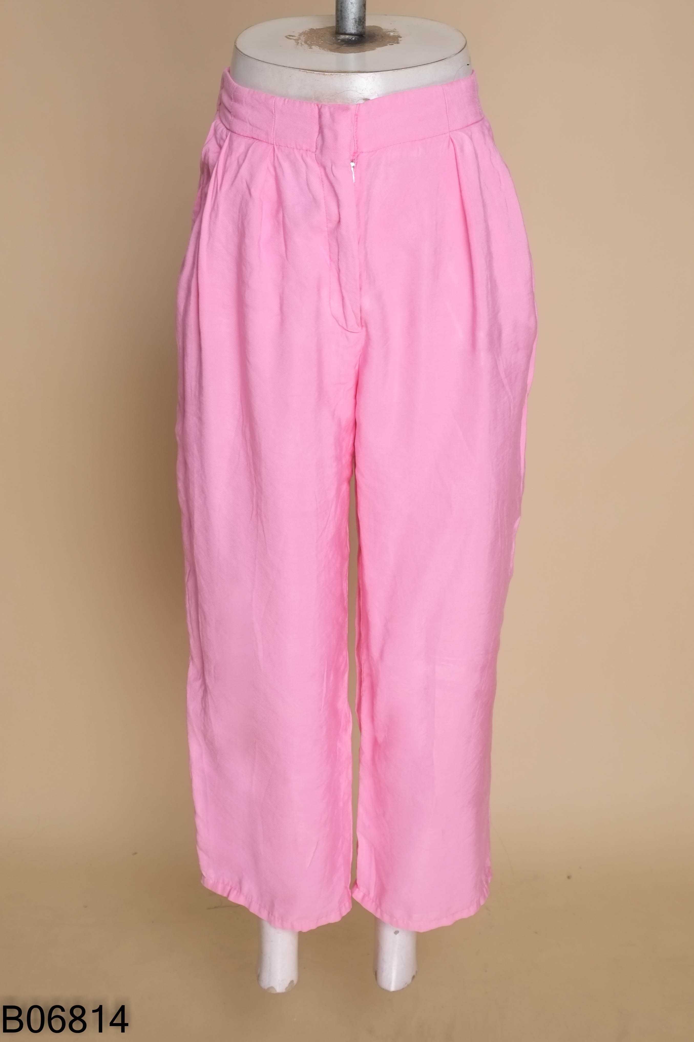 Quần ZARA kid linen hồng