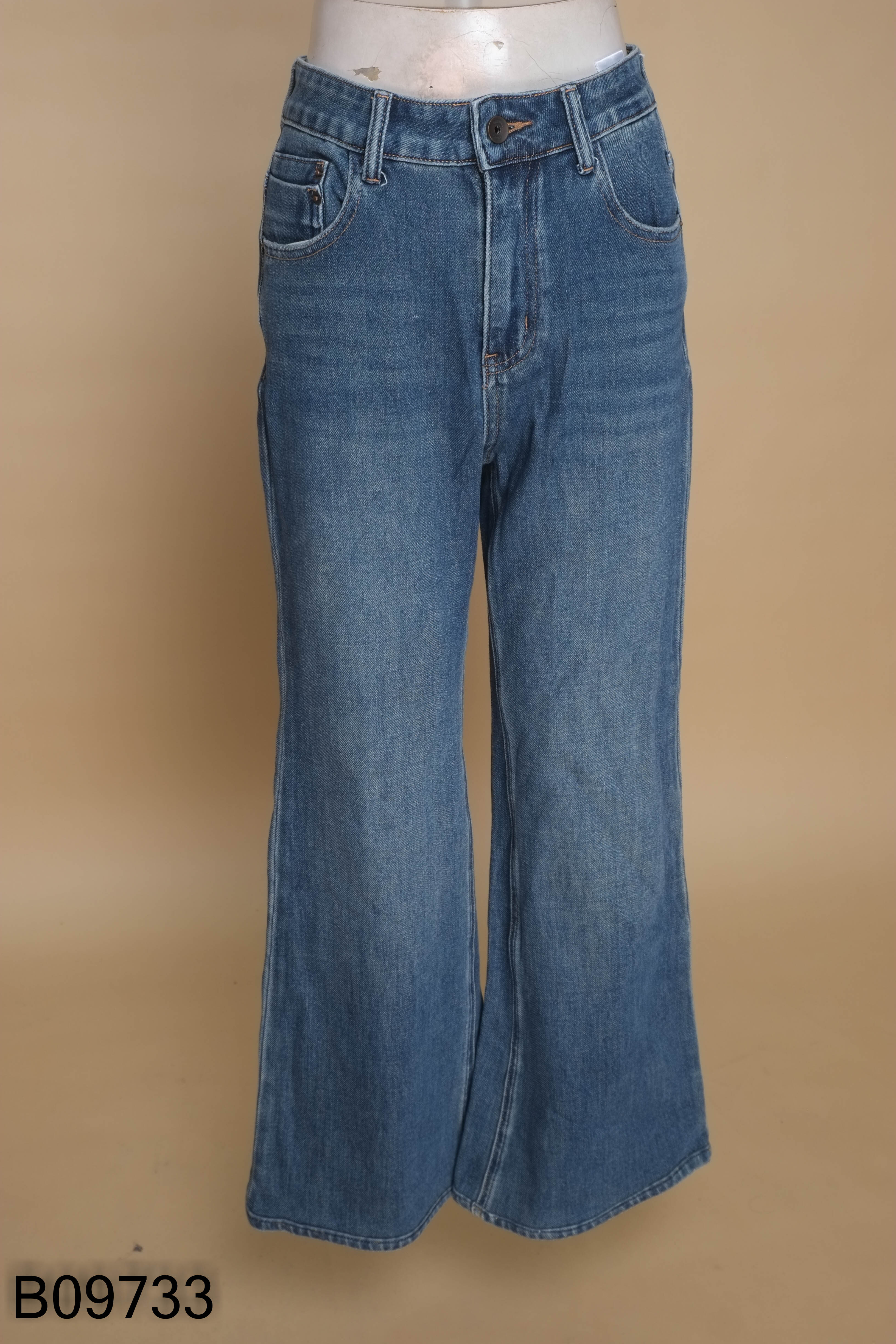 Quần jeans suông xanh ZL-ONE