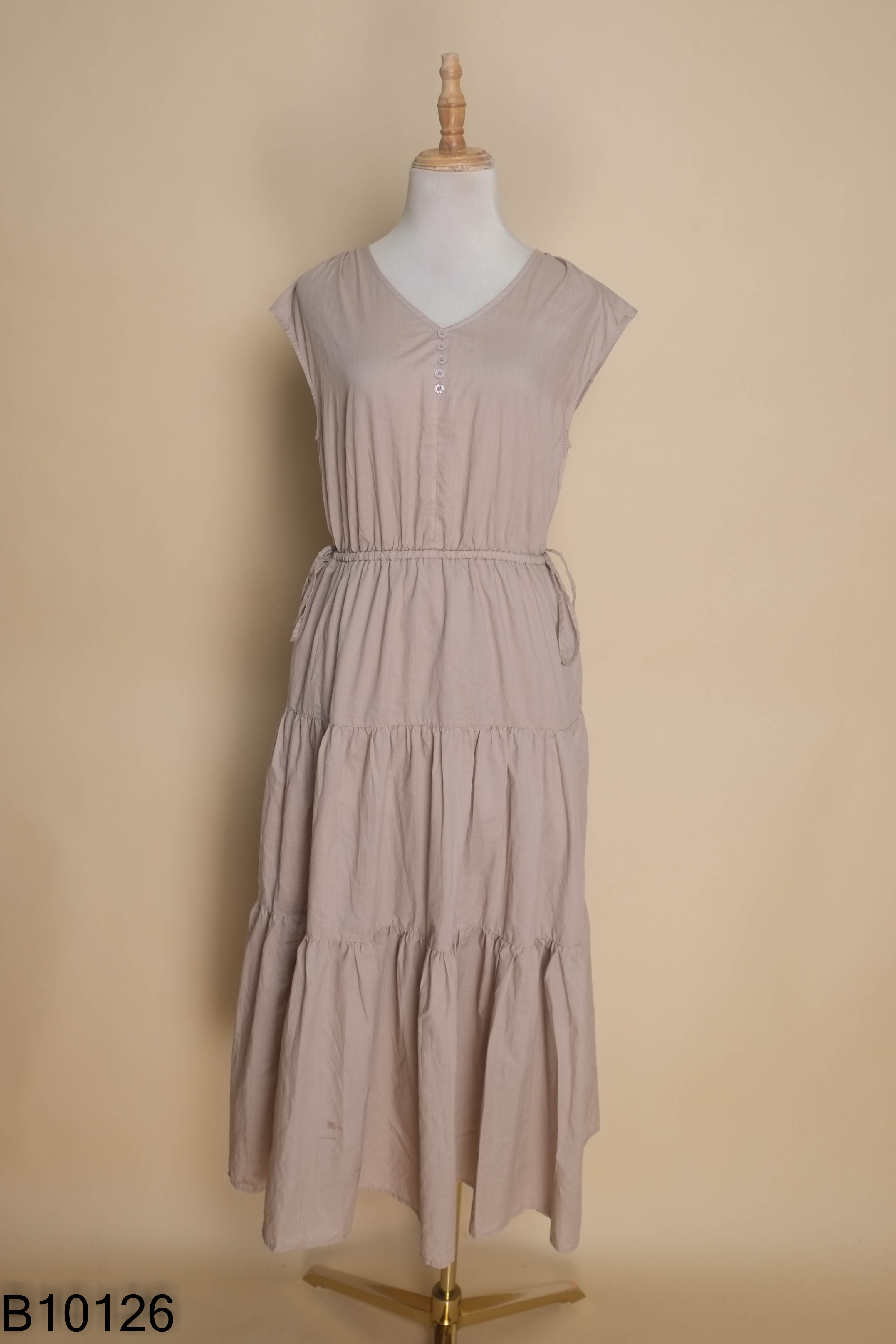 Váy tím nhạt sát nách babydoll