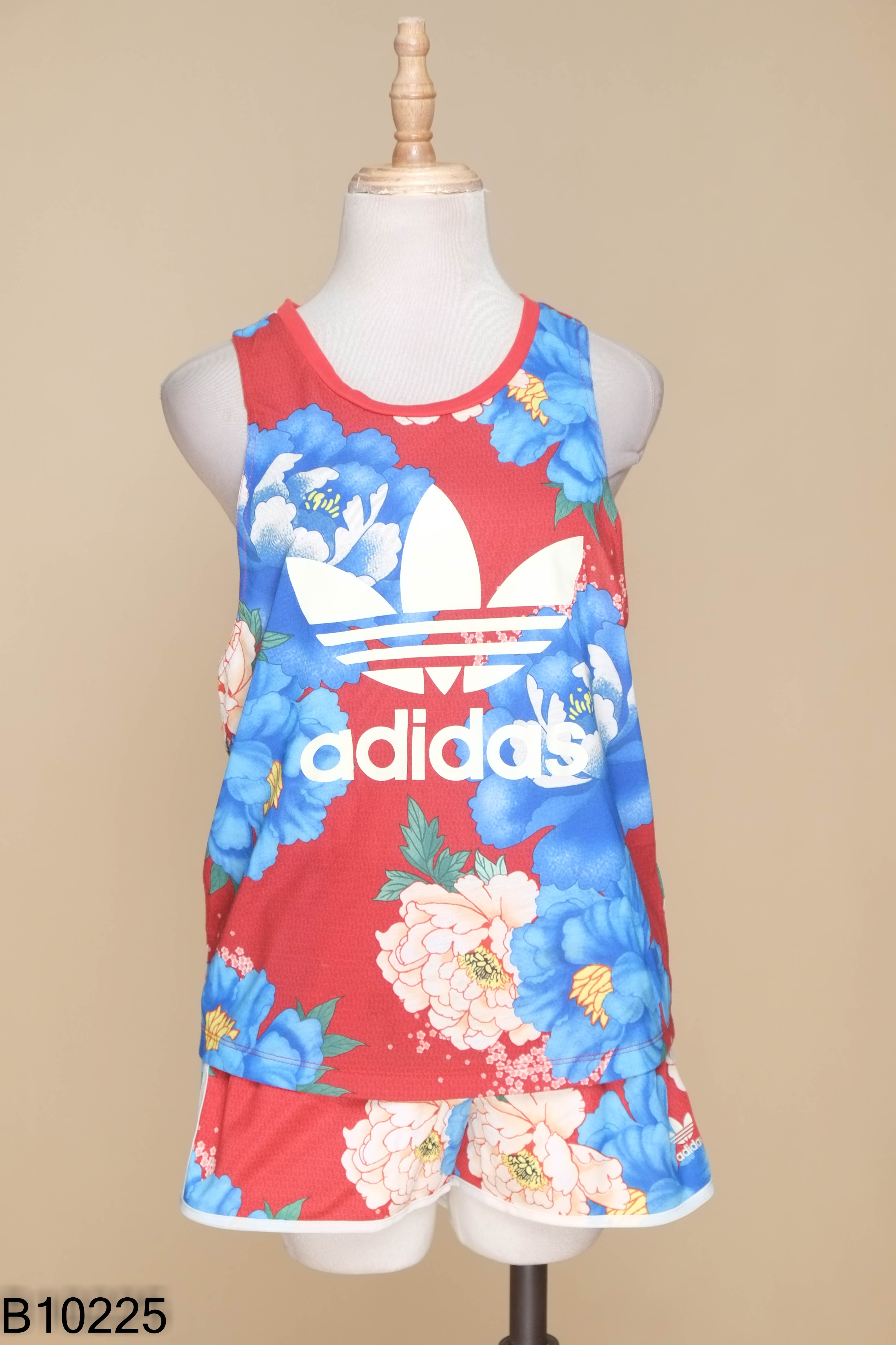 Set ADIDAS đỏ họa tiết