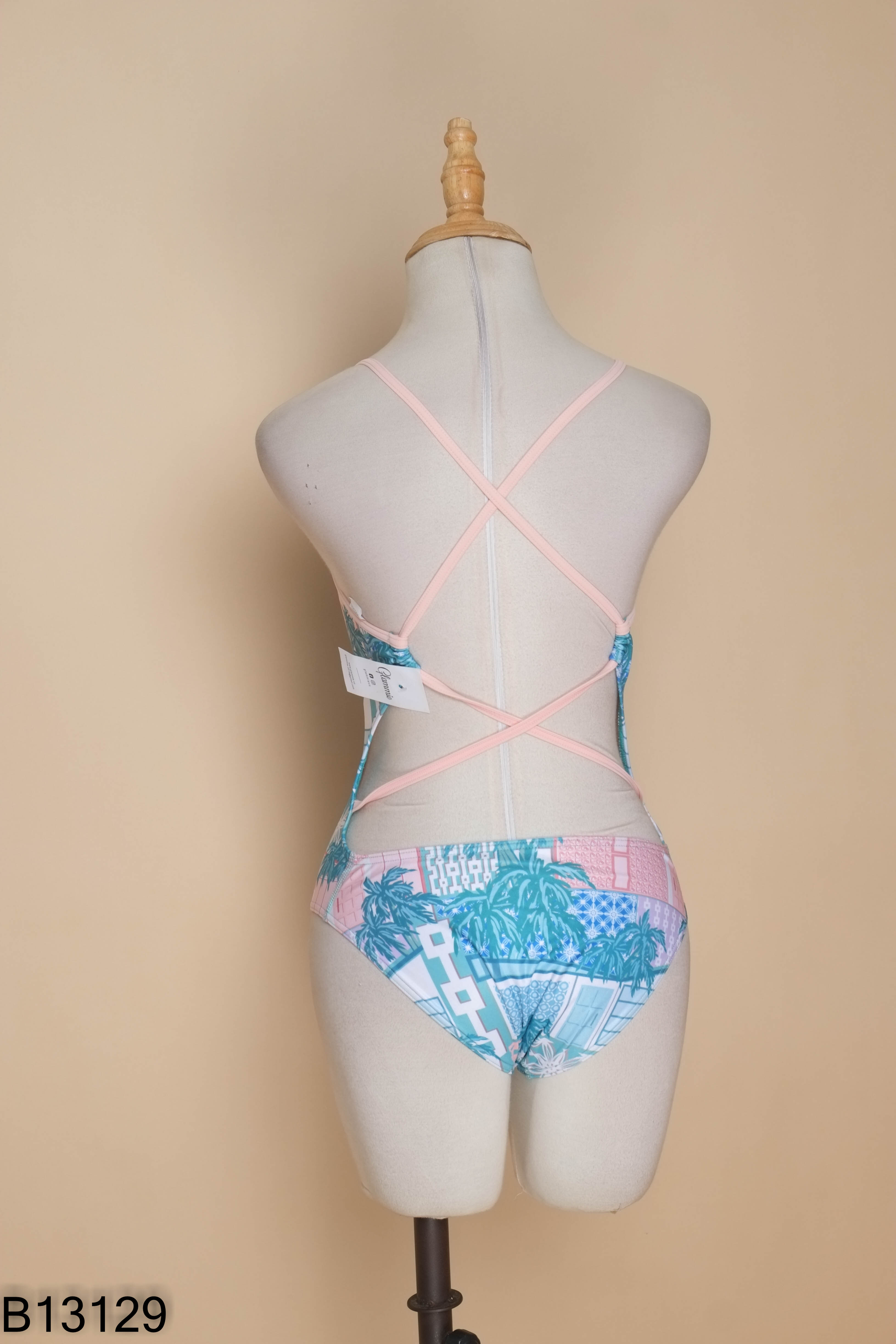 Jumpsuit SPORTI cam họa tiết xanh hồng KIDS