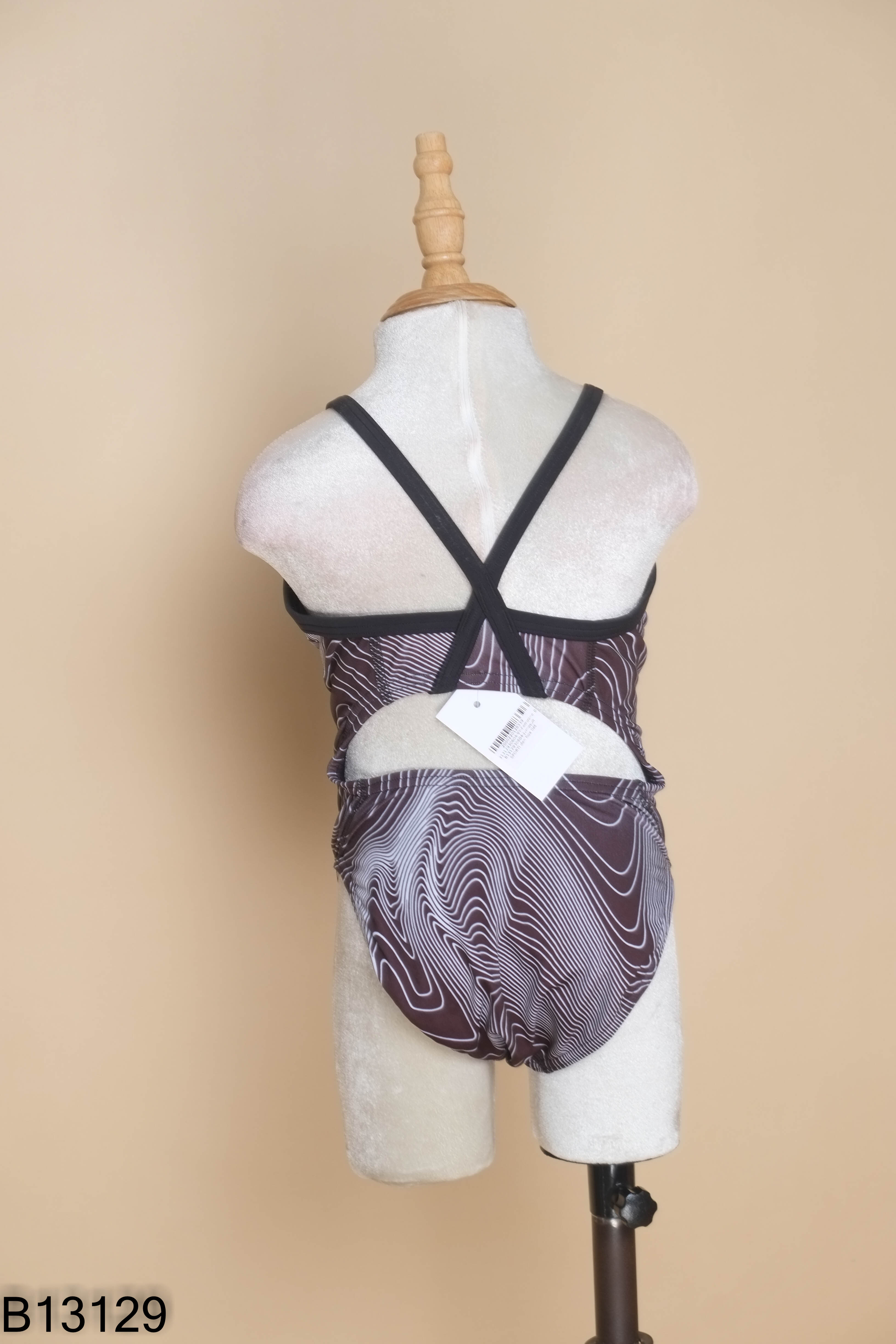 Jumpsuit SPORTI đen họa tiết trắng KIDS