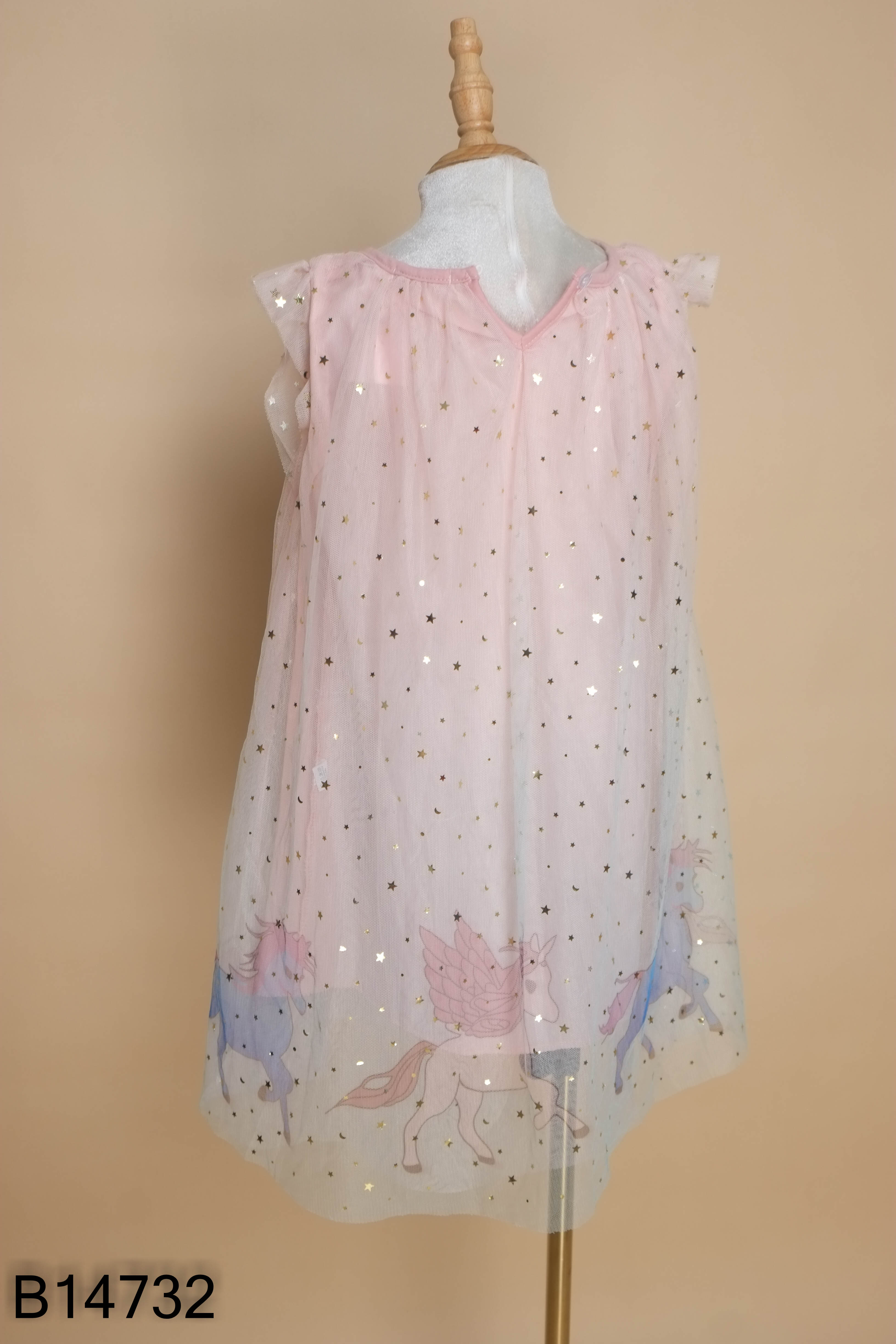 Váy KIDS ANCORE LALA hồng lưới