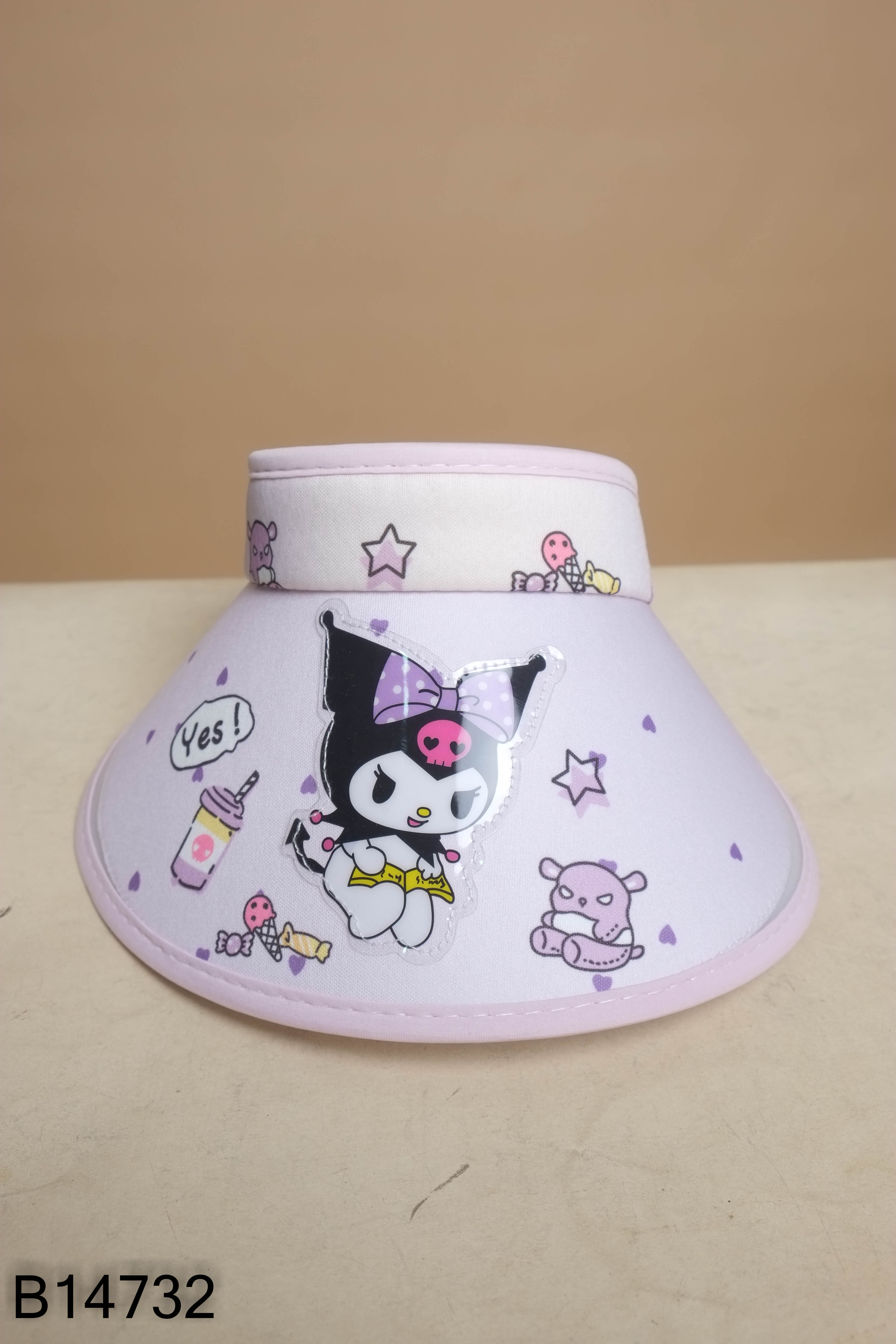 Mũ KIDS tím in hình