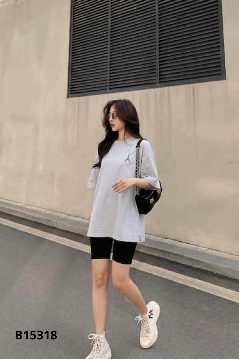 Áo thun POLHAM xanh trơn