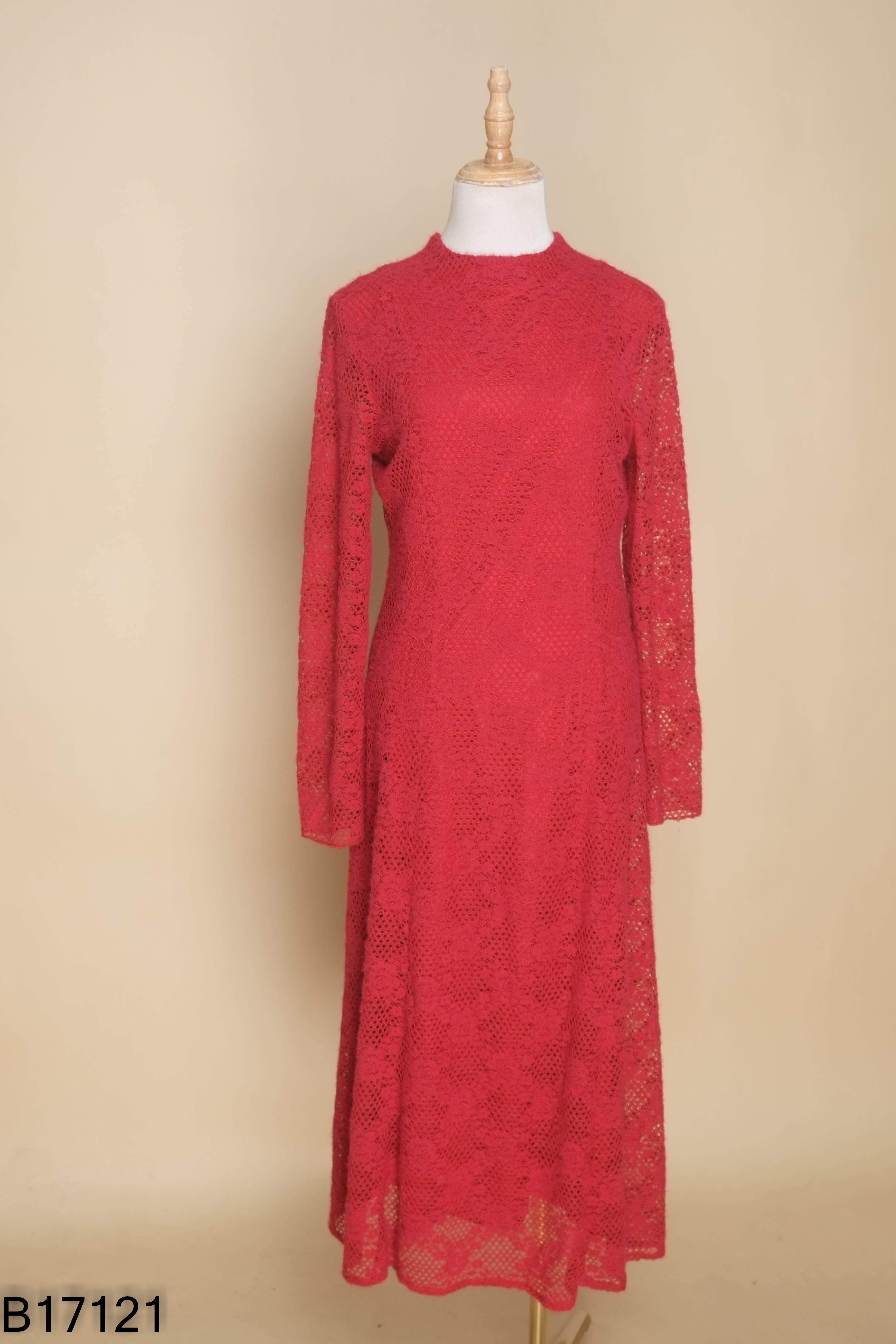 Váy ZARA (xuất) ren đỏ