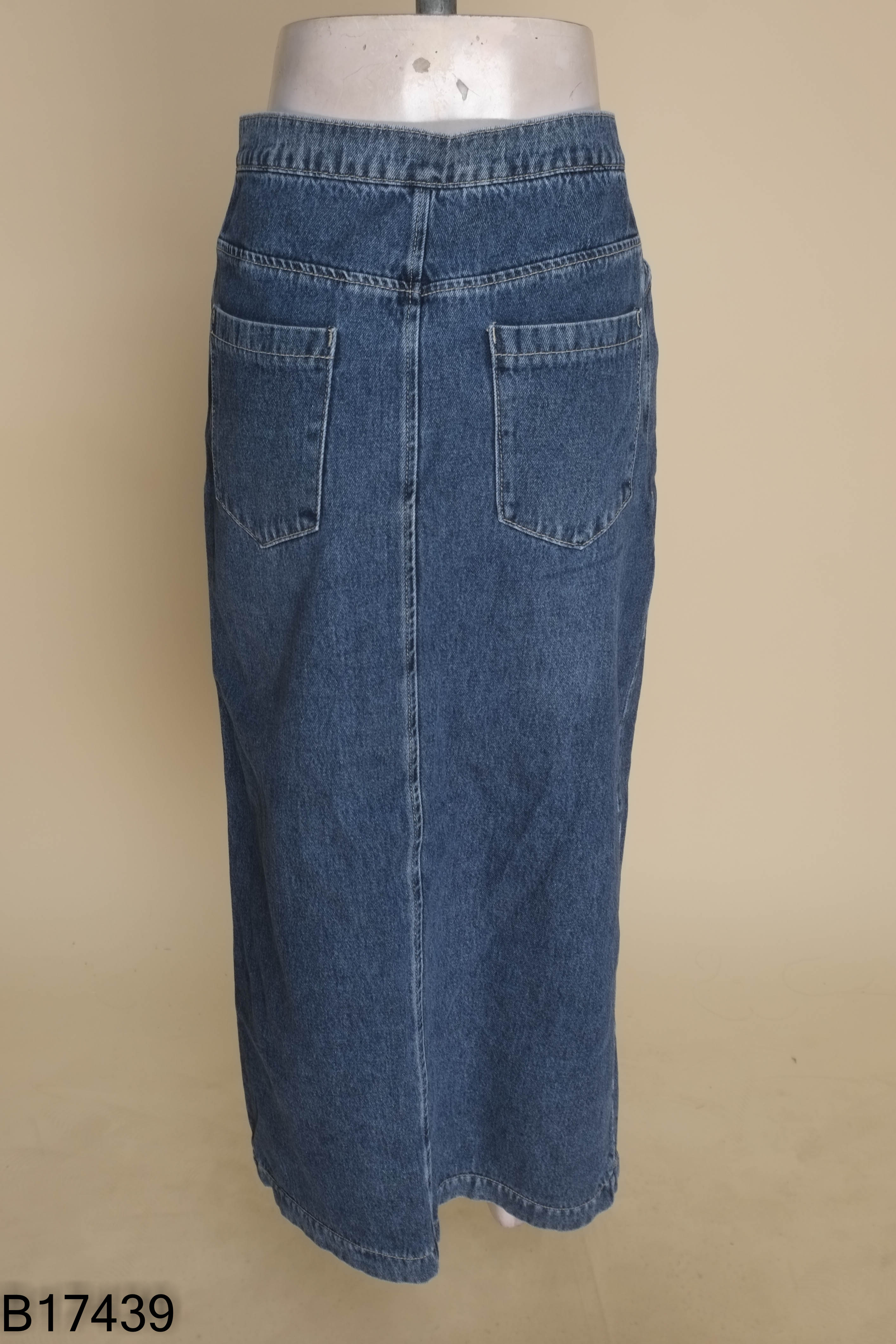 B1743910152-Chân váy jeans xanh