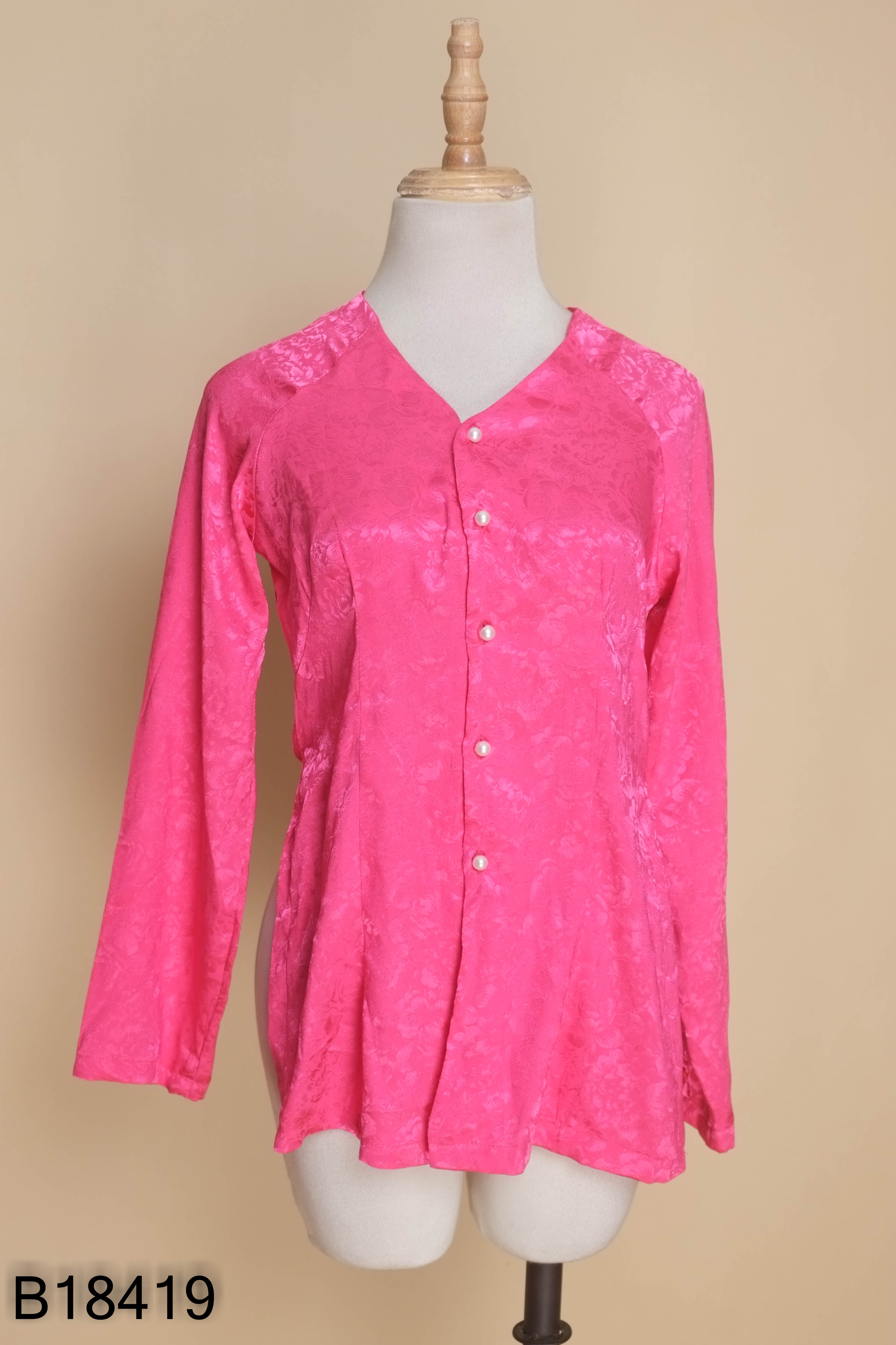 Áo lam hồng cúc ngọc
