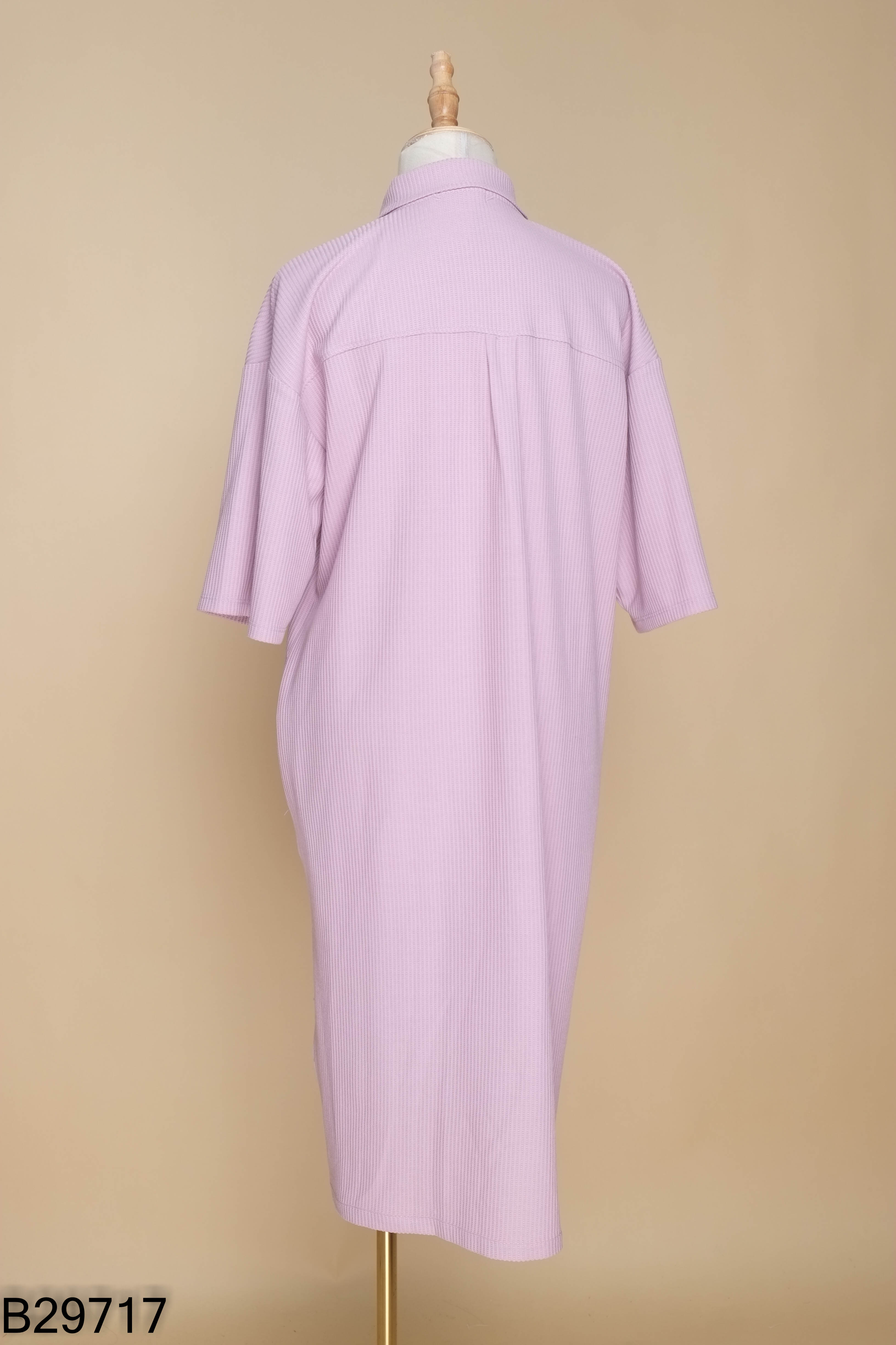 Váy MACS tím cổ polo